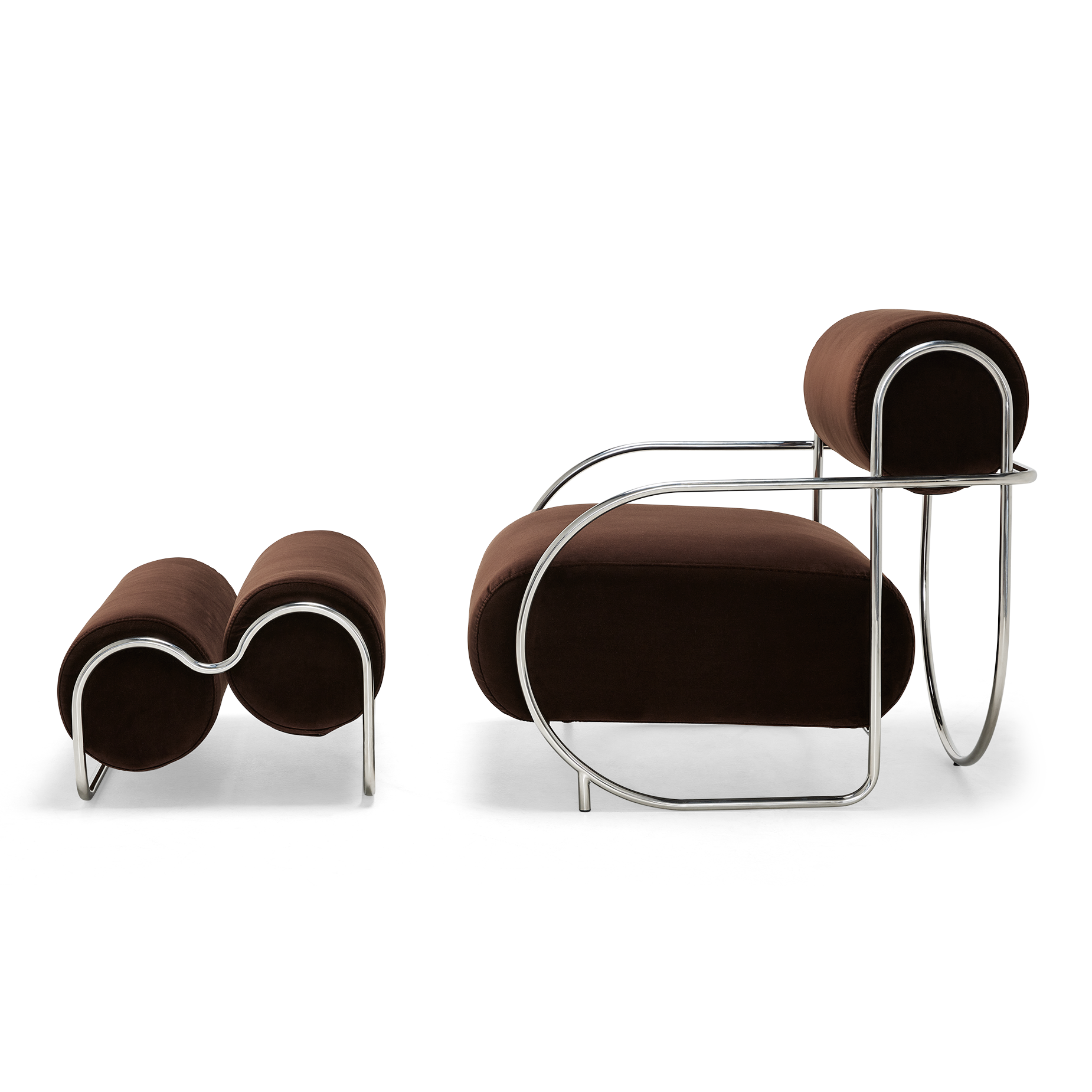 Chromeo Armchair & Ottoman - [ Avalon Piccolo ]