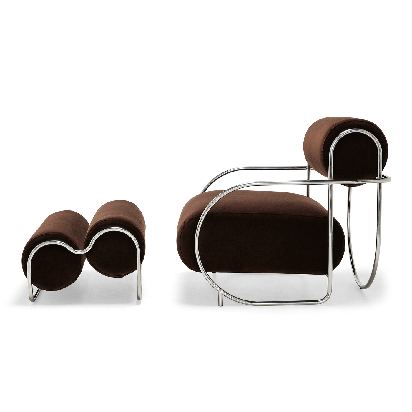 Chromeo Armchair & Ottoman - [ Avalon Piccolo ]
