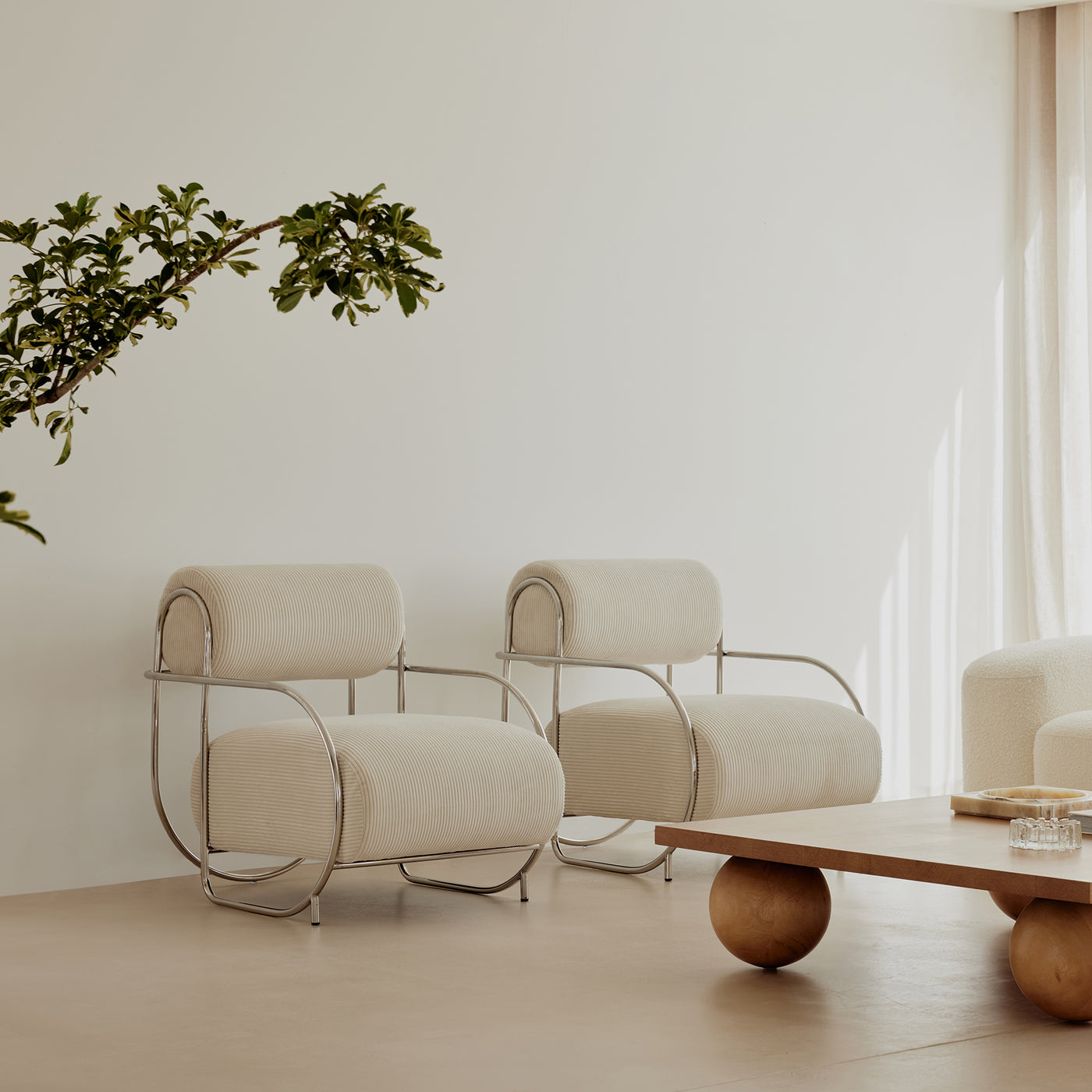 Chromeo Armchair - [ Sorrento Moon ]