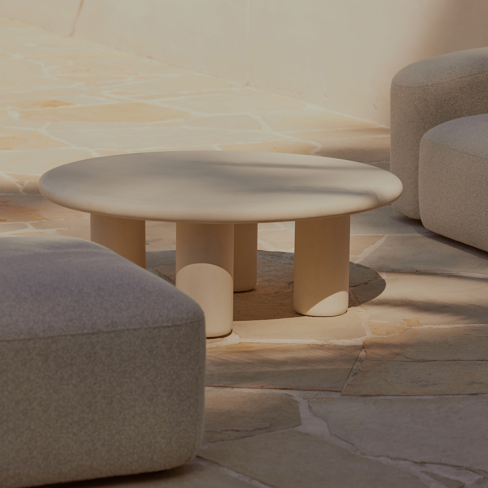 Earth Outdoor Coffee Table - [ Concrete Husk ]