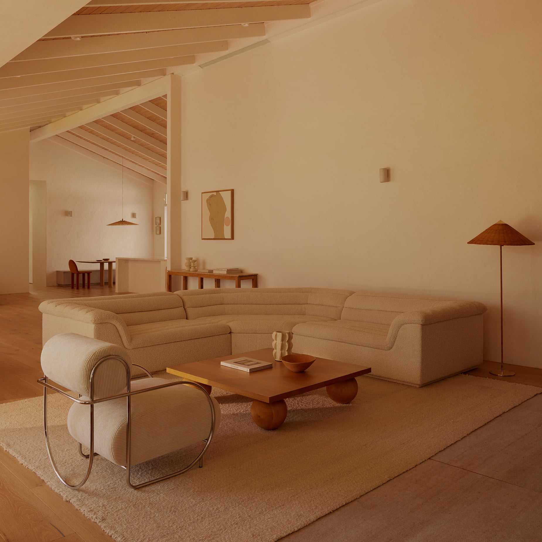 Float 3 Piece Modular Sofa - [ Bronte La Creme ]