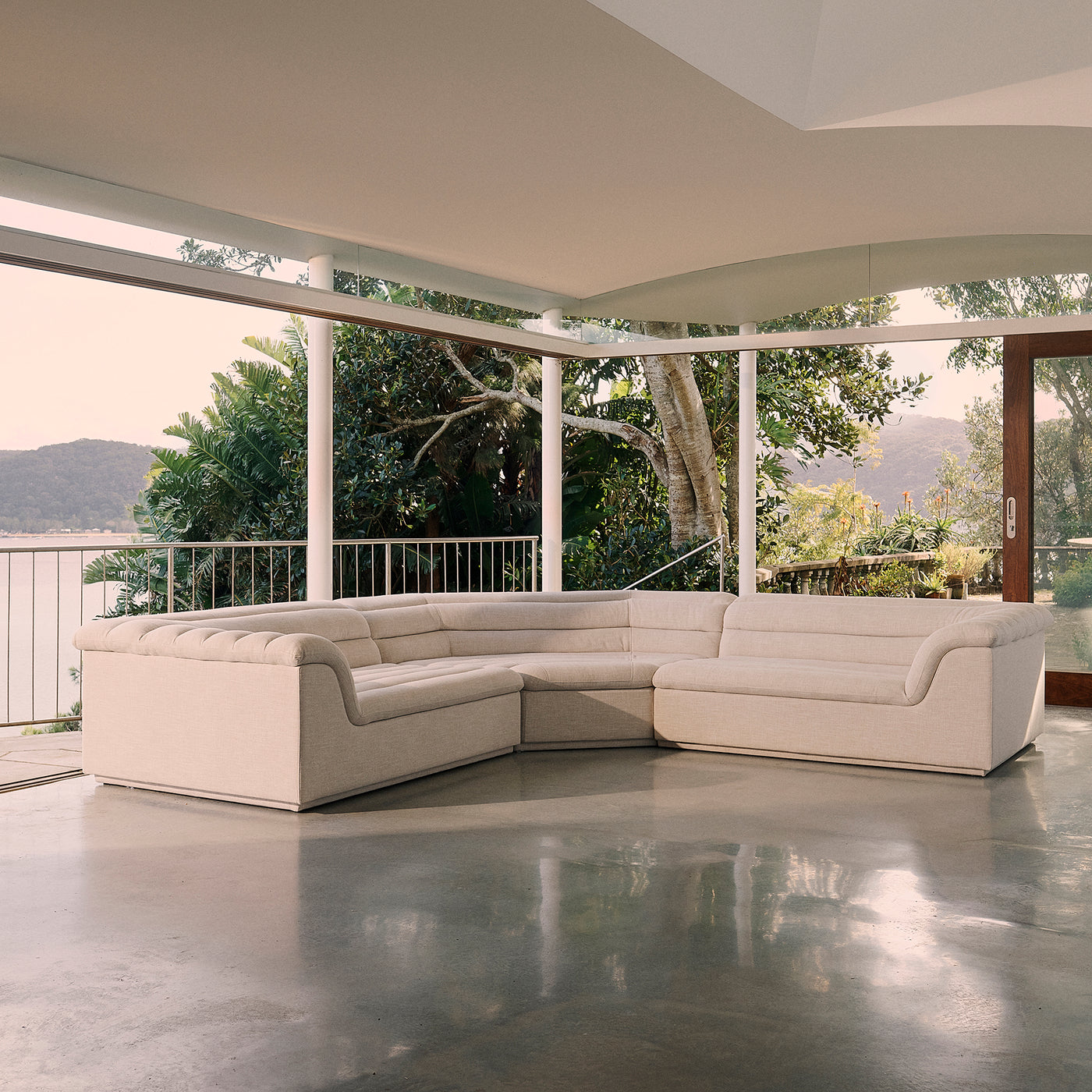 Float 3 Piece Modular Sofa - [ Byron Oyster ]