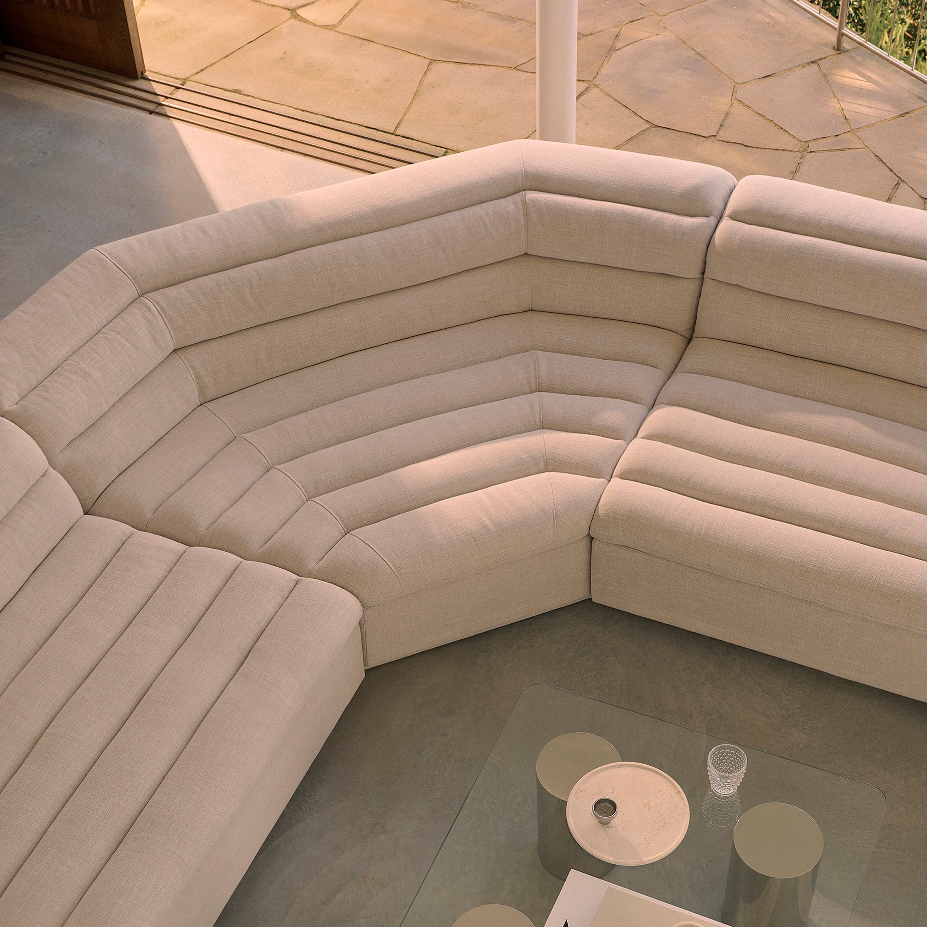 Float 3 Piece Modular Sofa - Byron Oyster | ELLISON STUDIOS.