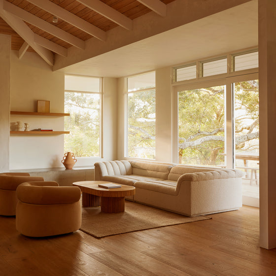 Float 4 Seat Sofa - [ Bronte La Creme ]