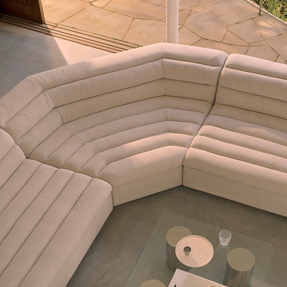 Float U Shape Modular Sofa - [ Byron Oyster ]