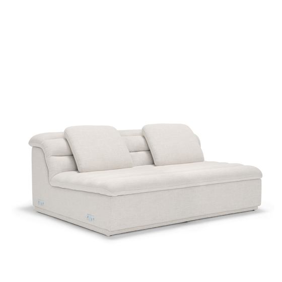 Float 3 Seat Armless Modular Piece - [ Byron Oyster ]