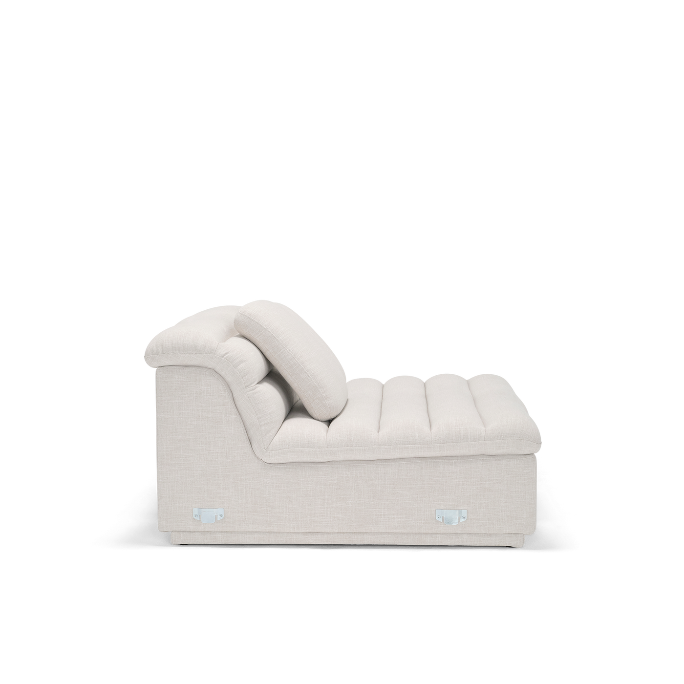 Float 3 Seat Armless Modular Piece - [ Byron Oyster ]