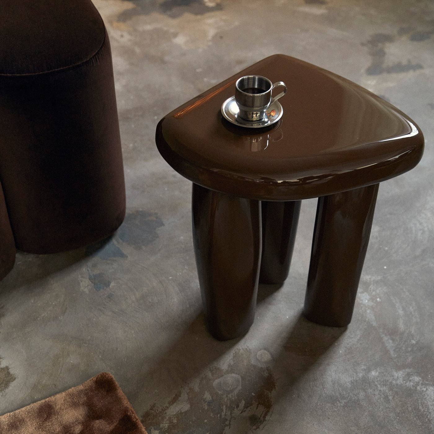 Isola Side Table - [ Chocolate ]