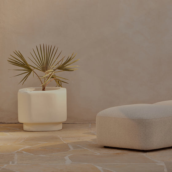 Khouie Planter Medium - [ Fibrestone Husk ]