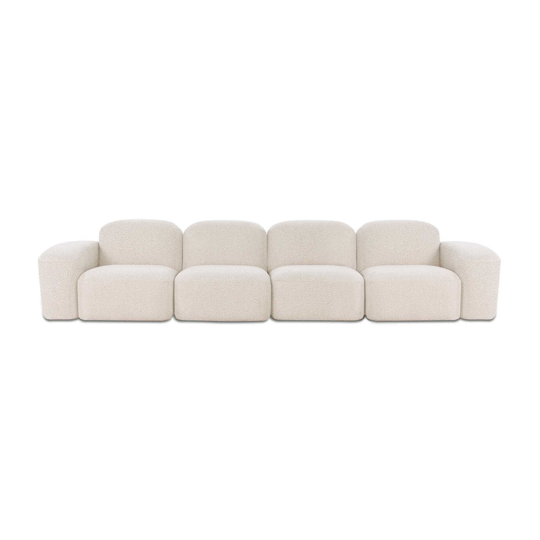 Muse 4 Seat Sofa - [ Bronte Whipped Cream ]