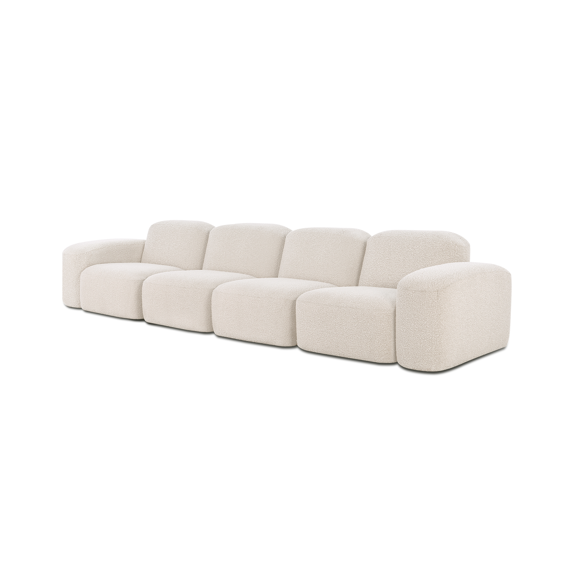 Muse 4 Seat Sofa - [ Bronte Whipped Cream ]