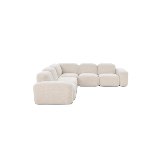 Muse 5 Piece Modular Sofa - [ Bronte Whipped Cream ]
