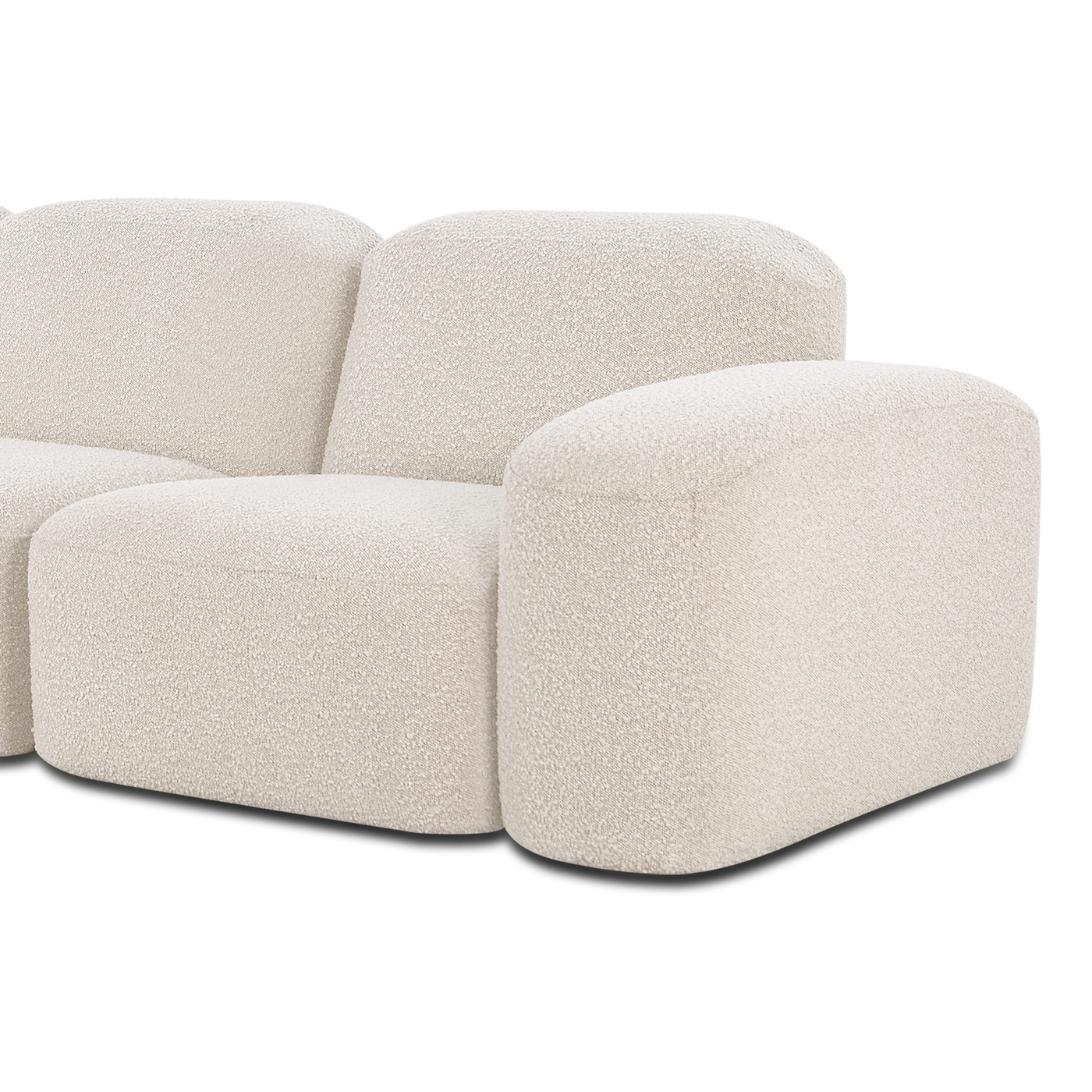 Muse 5 Piece Modular Sofa - [ Bronte Whipped Cream ]