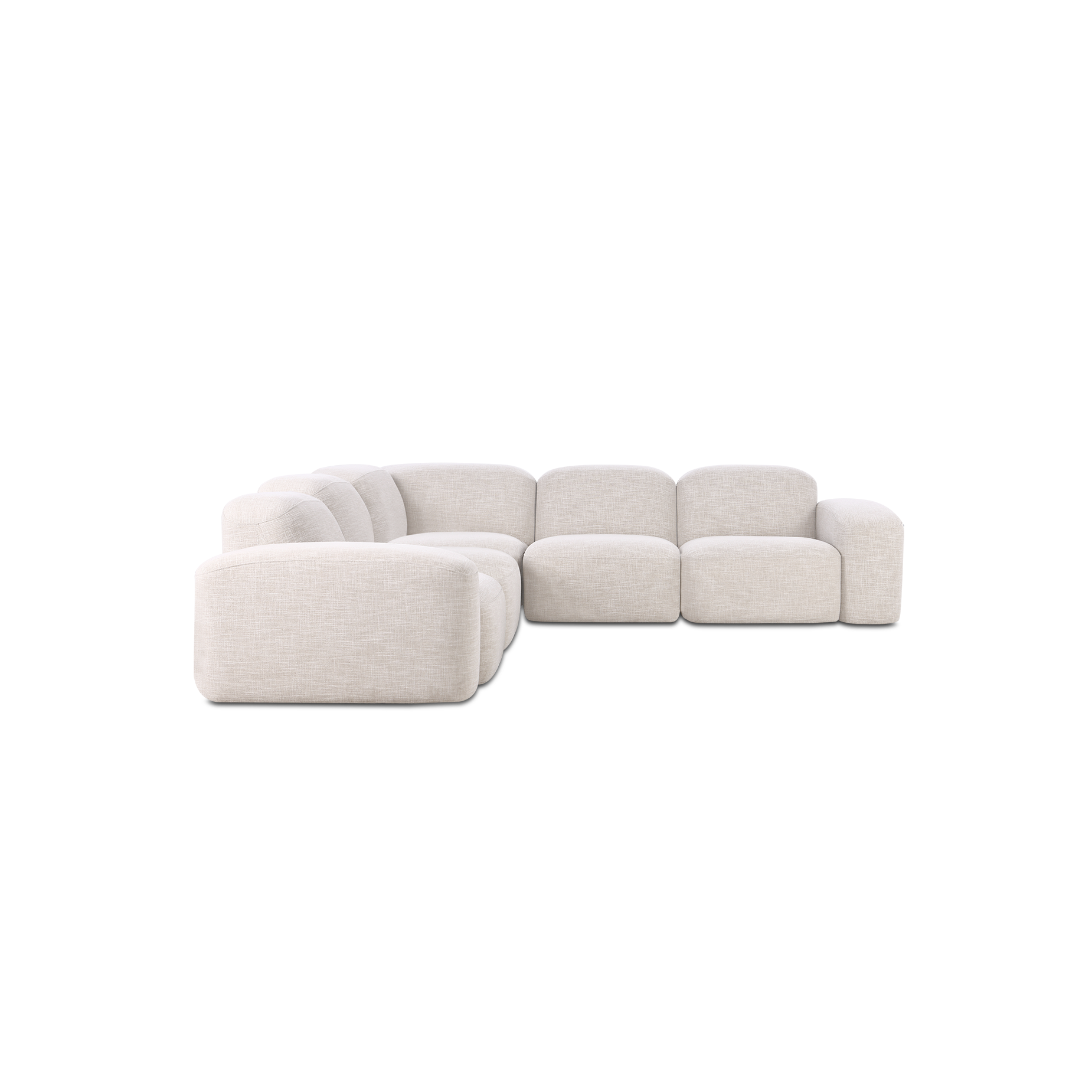 Muse 5 Piece Modular Sofa - [ Byron Oyster ]