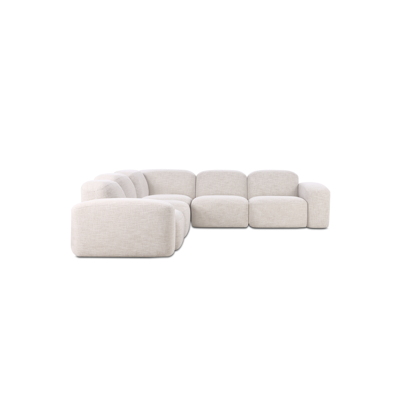 Muse 5 Piece Modular Sofa - [ Byron Oyster ]