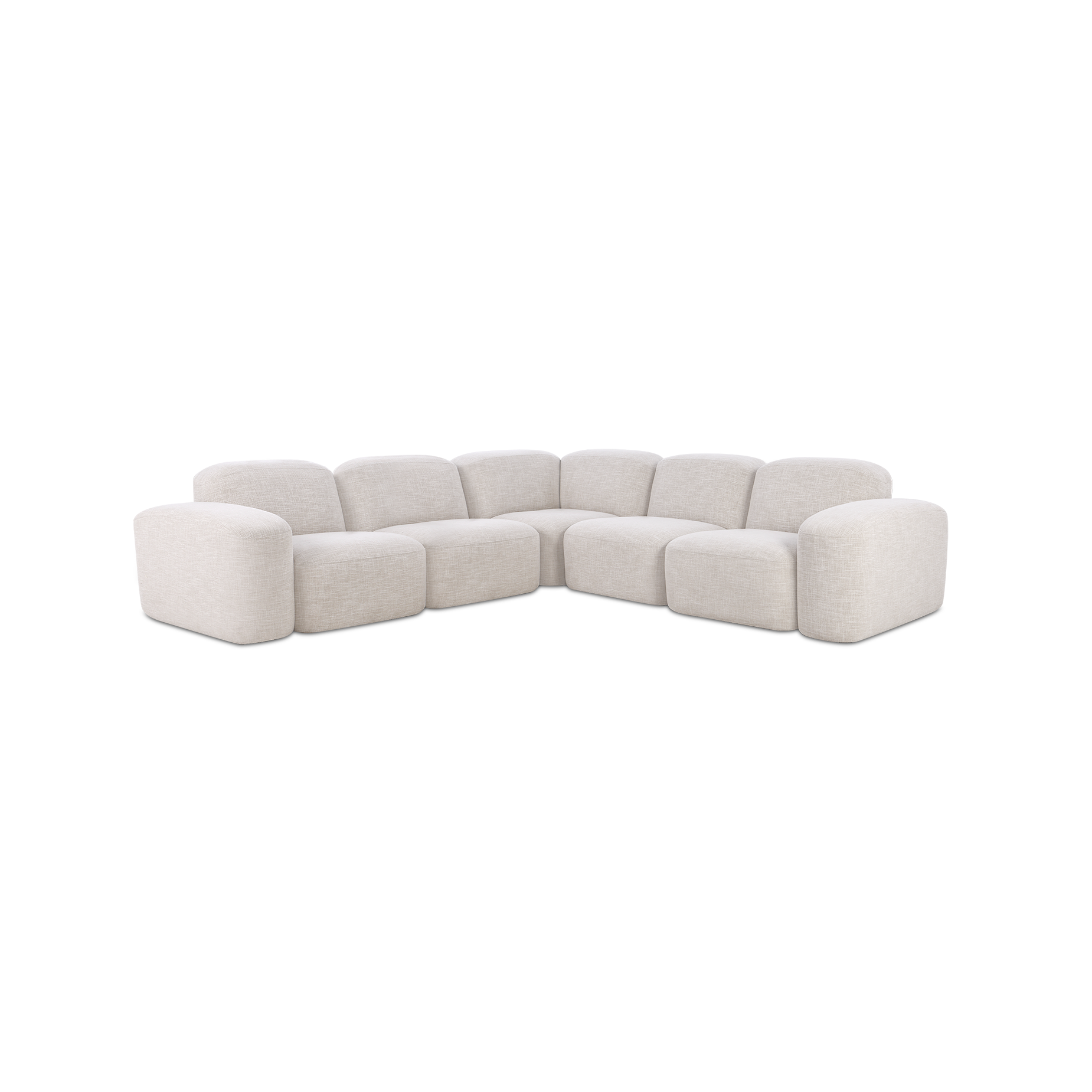Muse 5 Piece Modular Sofa - [ Byron Oyster ]