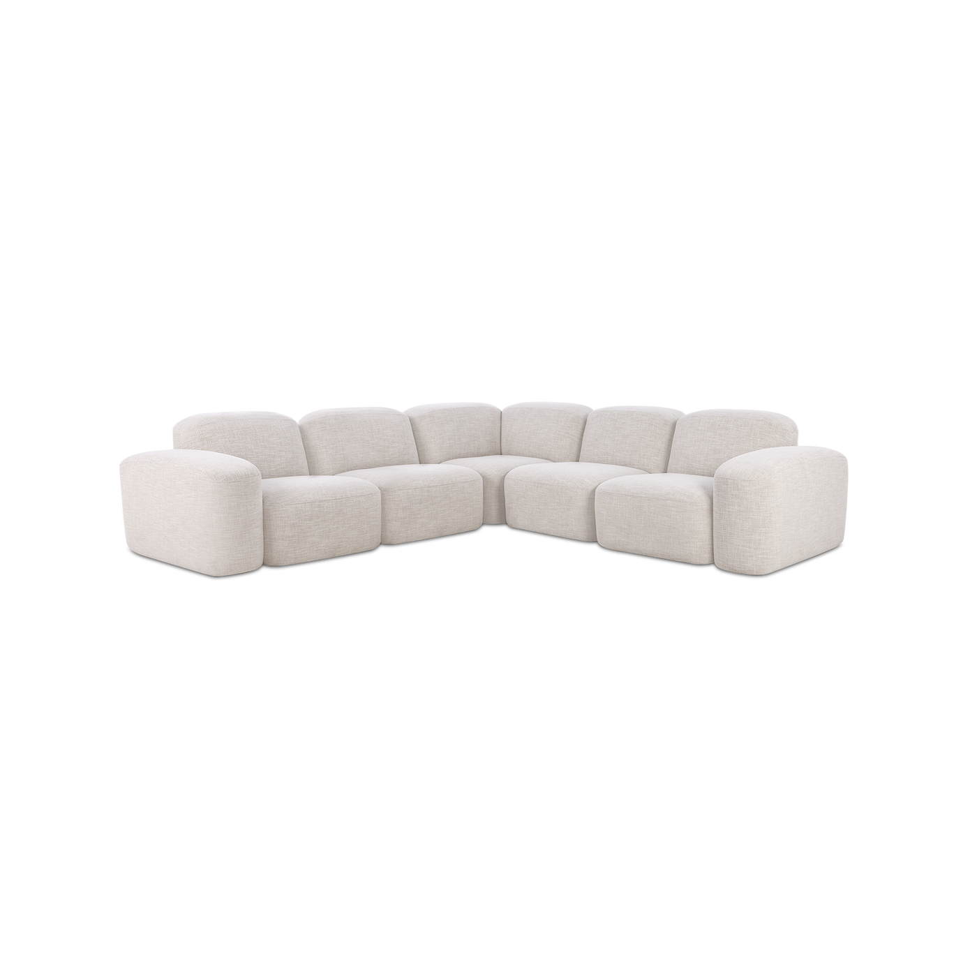 Muse 5 Piece Modular Sofa - [ Byron Oyster ]