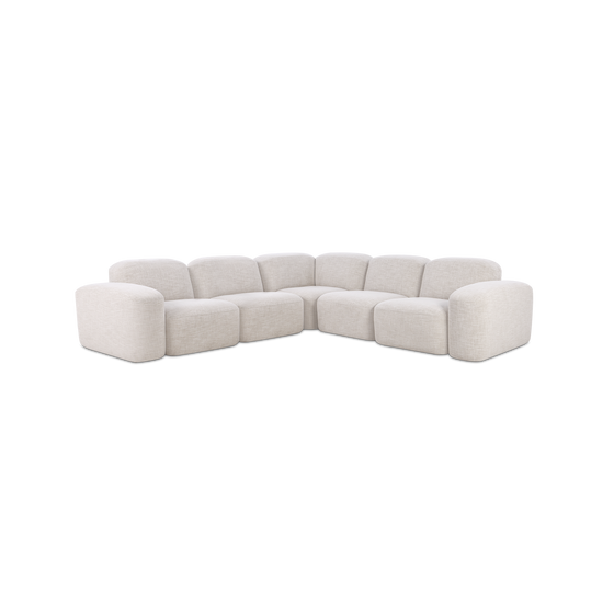 Muse 5 Piece Modular Sofa - [ Byron Oyster ]