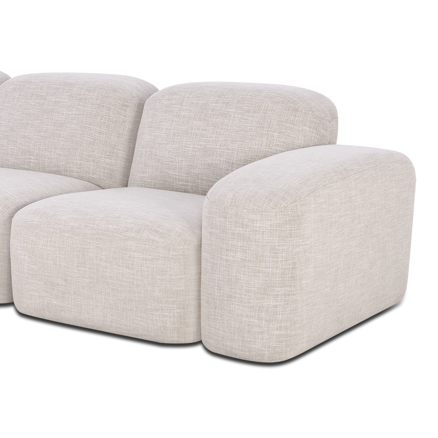Muse 5 Piece Modular Sofa - [ Byron Oyster ]