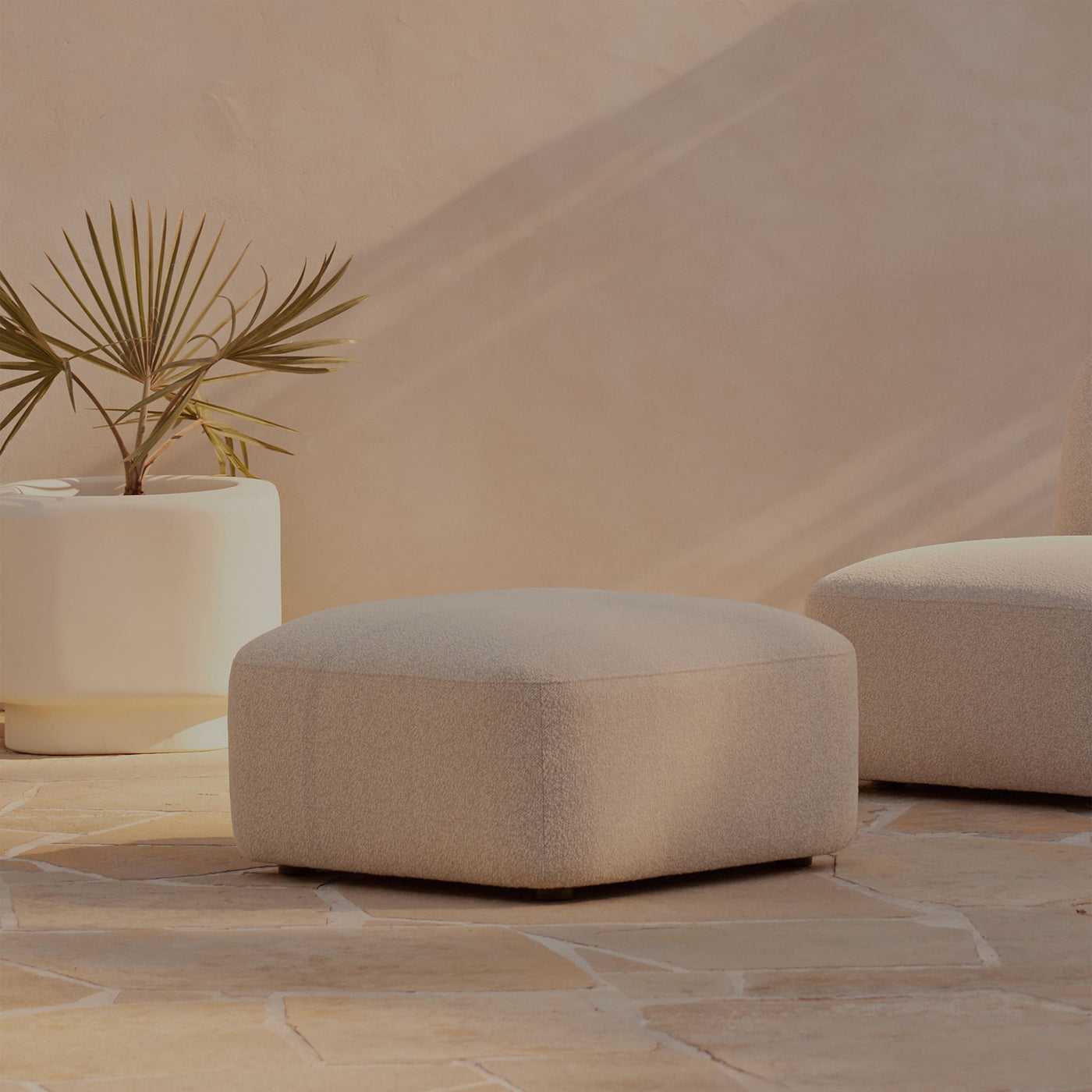 Muse Outdoor Ottoman - [ Collaroy Static ]