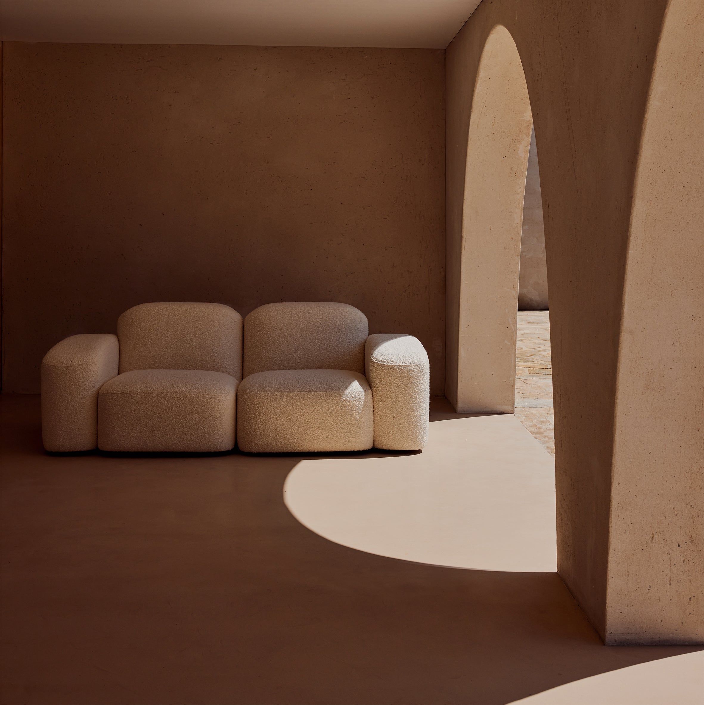 Muse 2 Seat Sofa - [ Bronte Whipped Cream ]