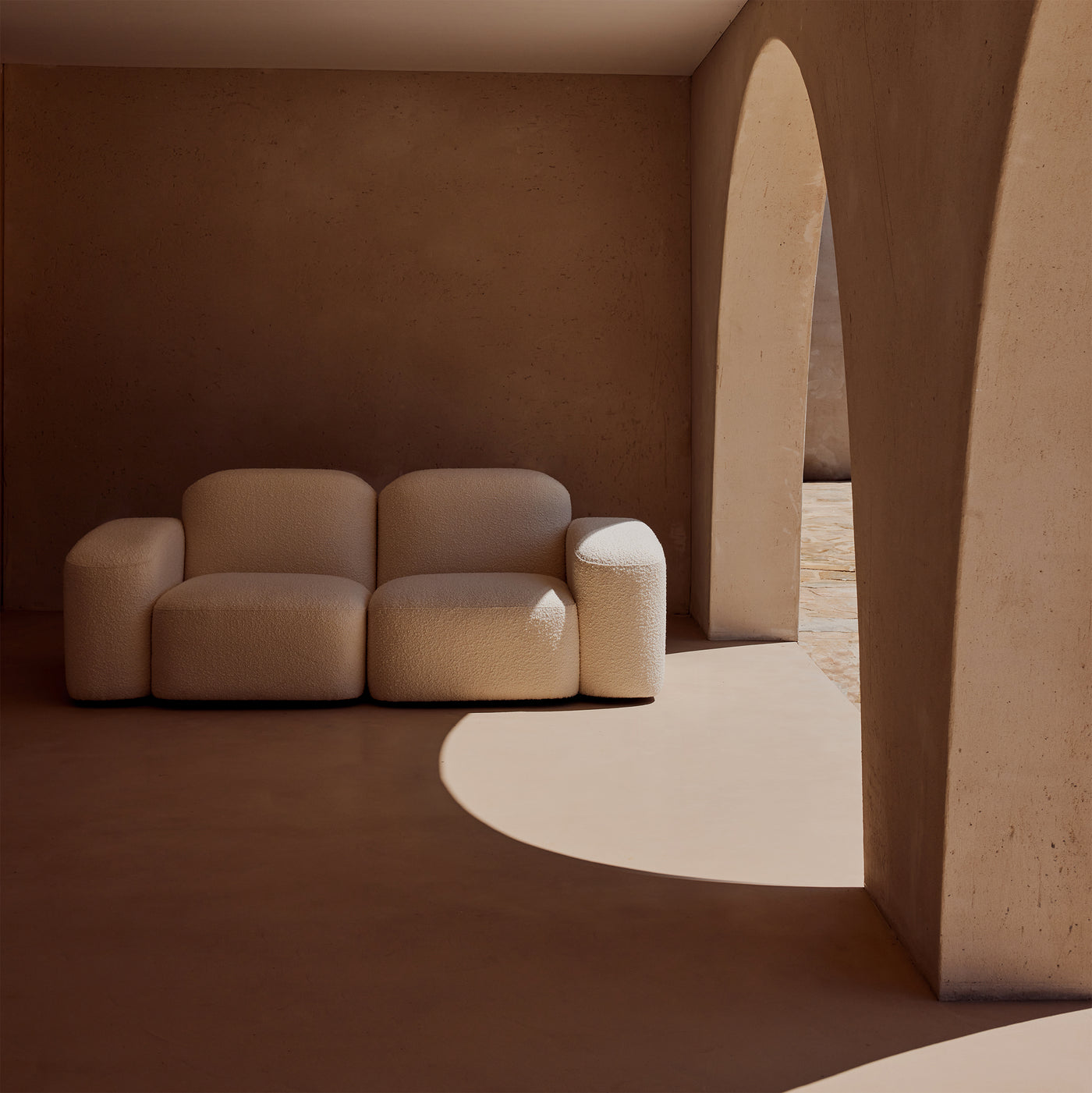 Muse 2 Seat Sofa - [ Bronte Whipped Cream ]