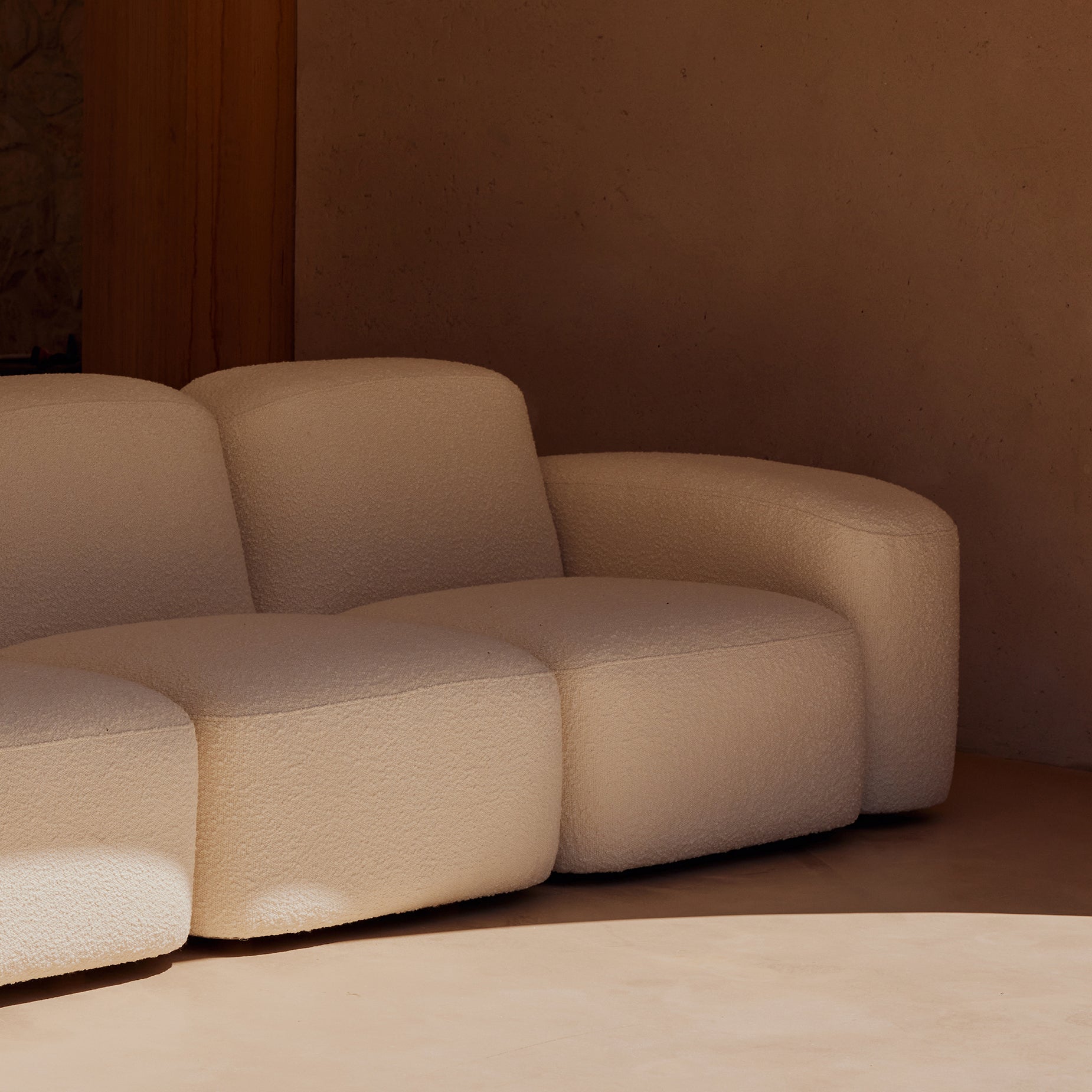 Muse 2 Seat Sofa Bronte Whipped Cream ELLISON STUDIOS