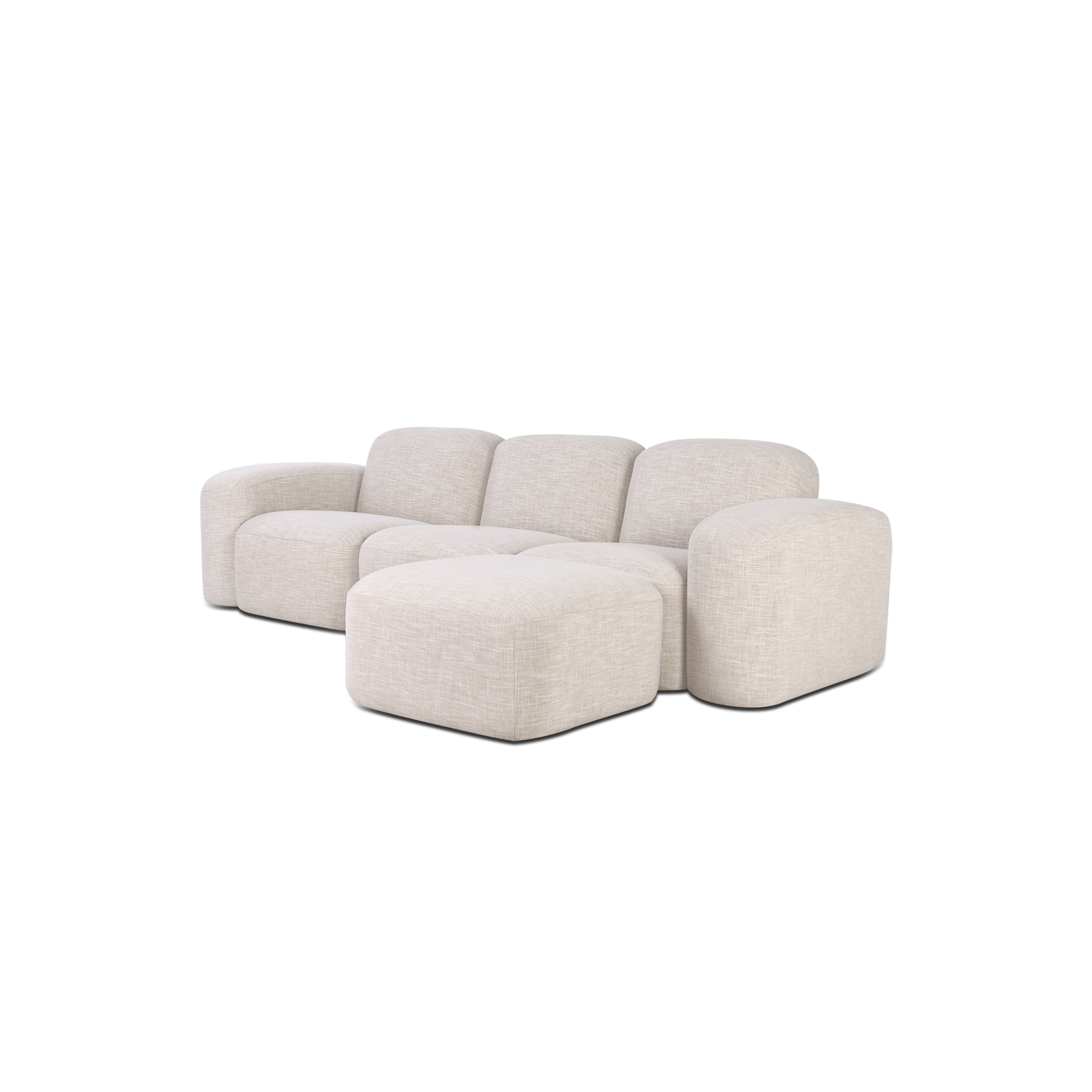 Muse Ottoman - [ Byron Oyster ]