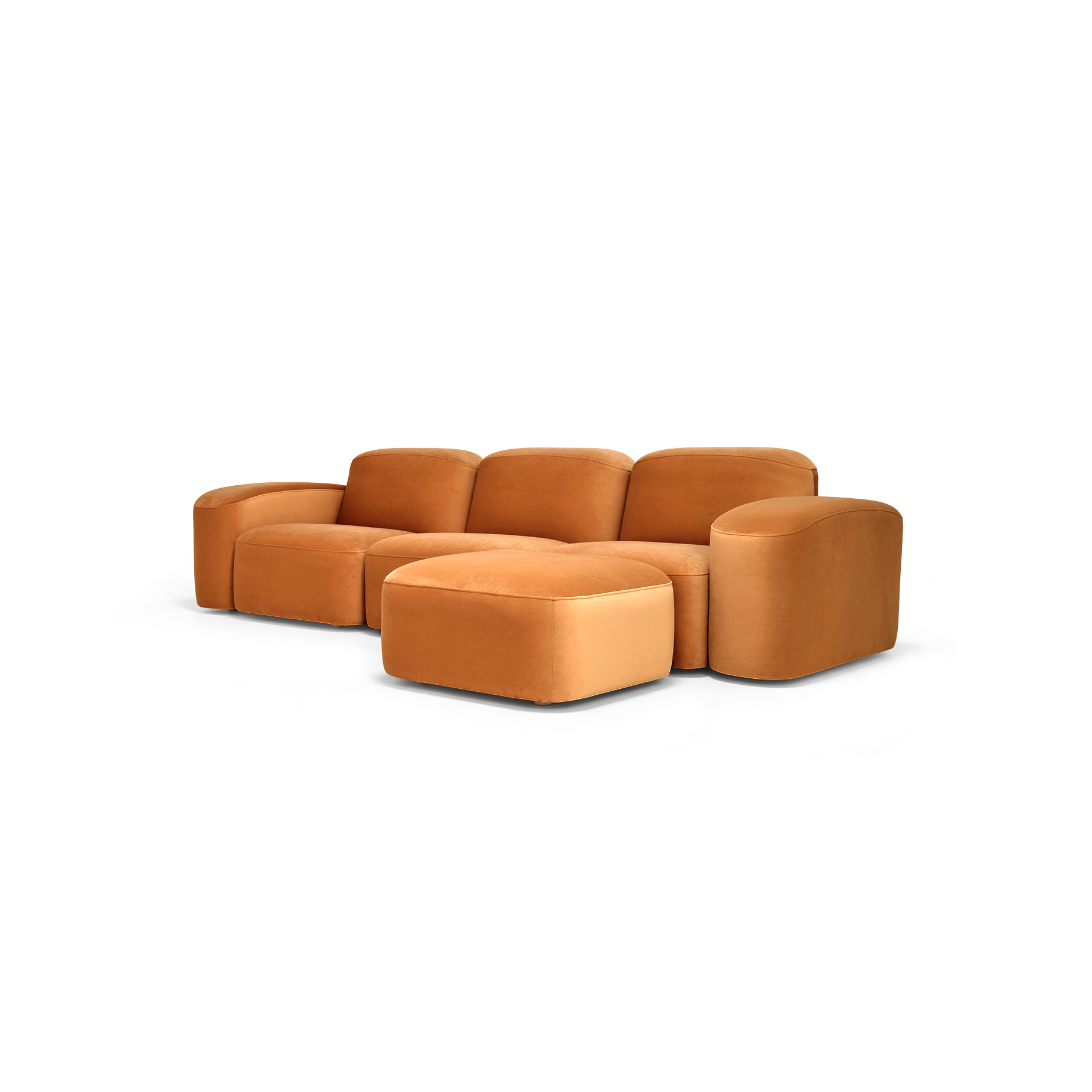 Muse Ottoman - [ Malibu Caramel ]