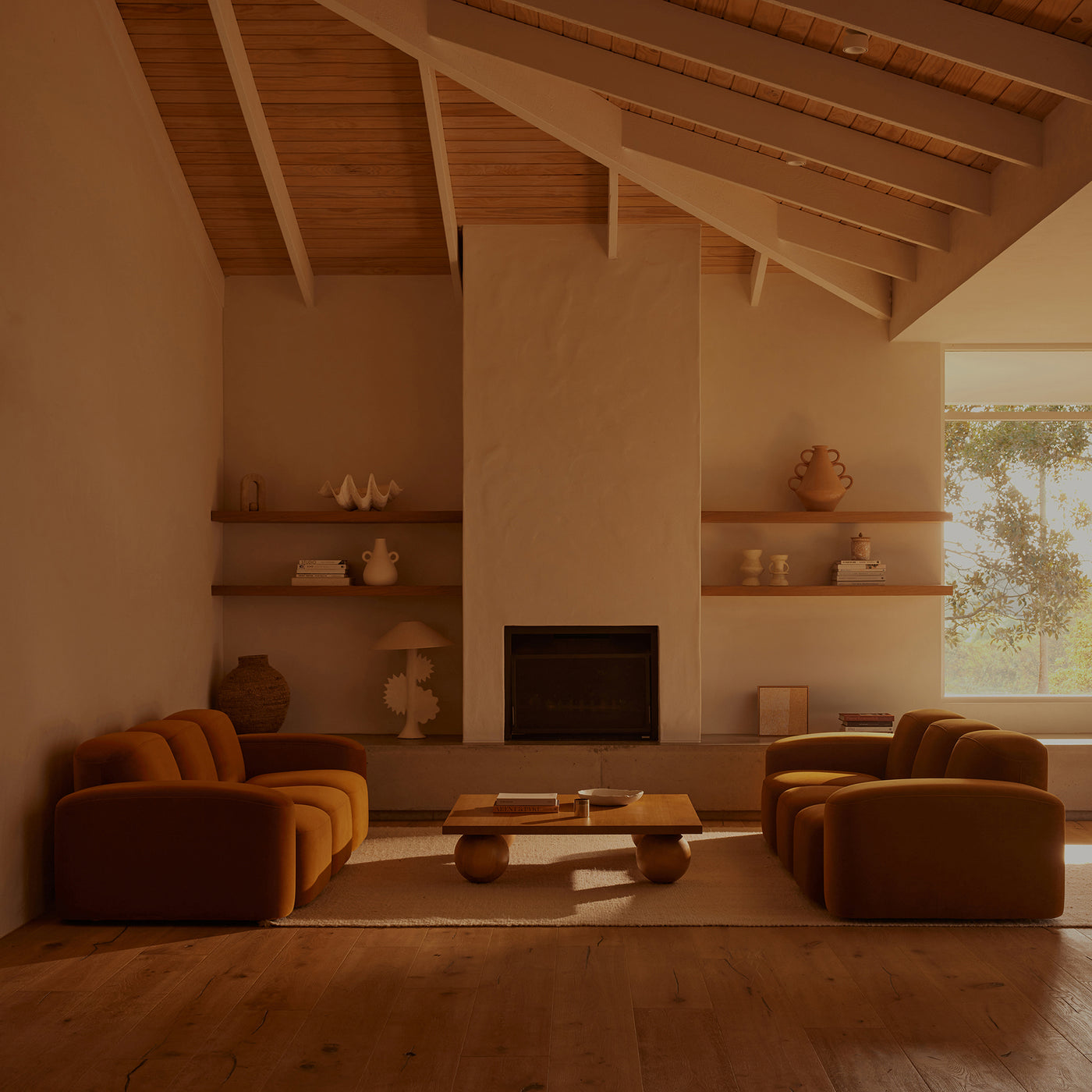 Muse 3 Seat Sofa - [ Malibu Caramel ]