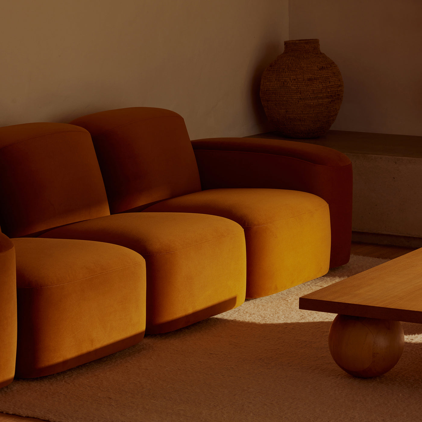 Muse 3 Seat Sofa - [ Malibu Caramel ]