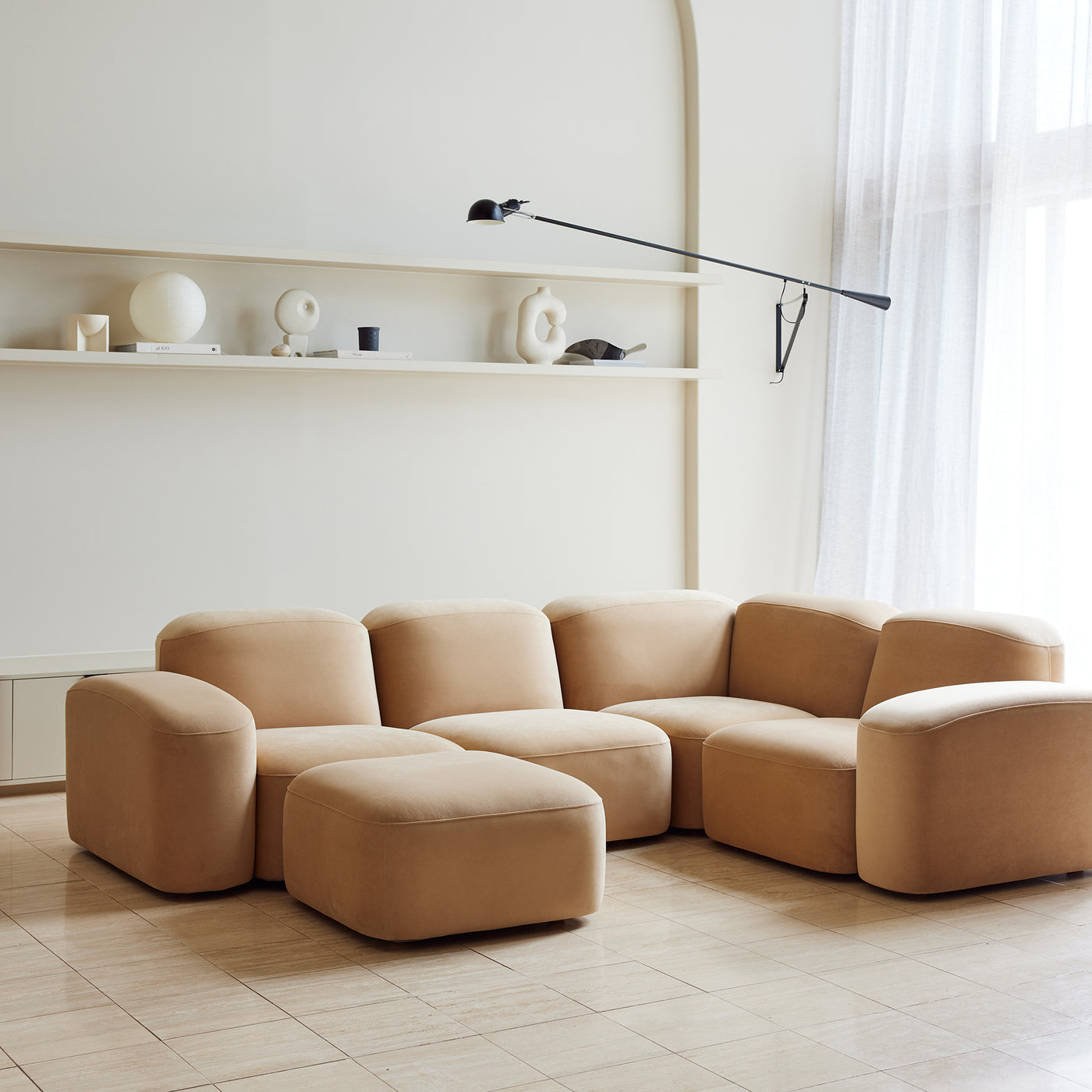 Muse 4 Piece Modular Sofa - [ Malibu Dune ]