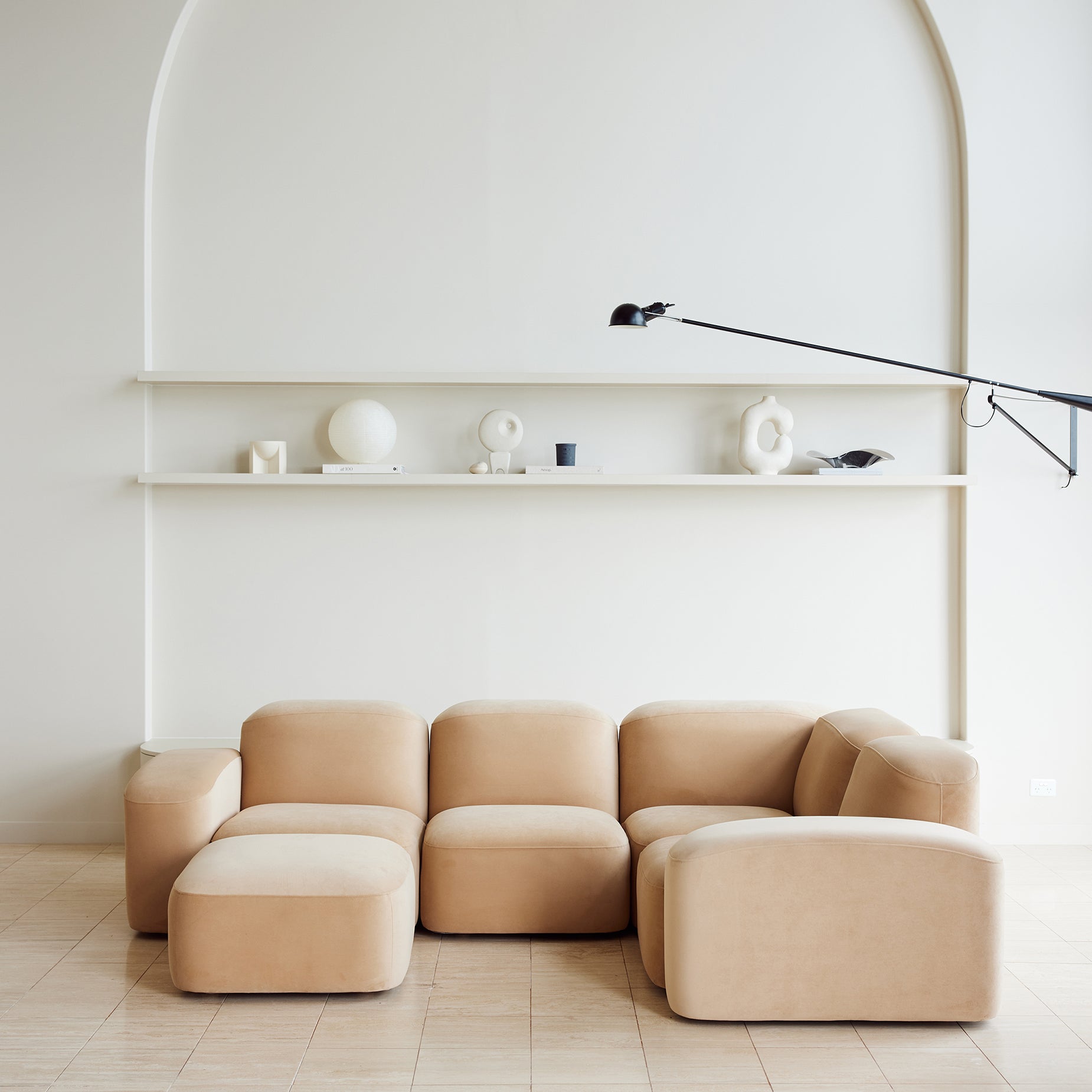 Muse 4 Piece Modular Sofa - [ Malibu Dune ]