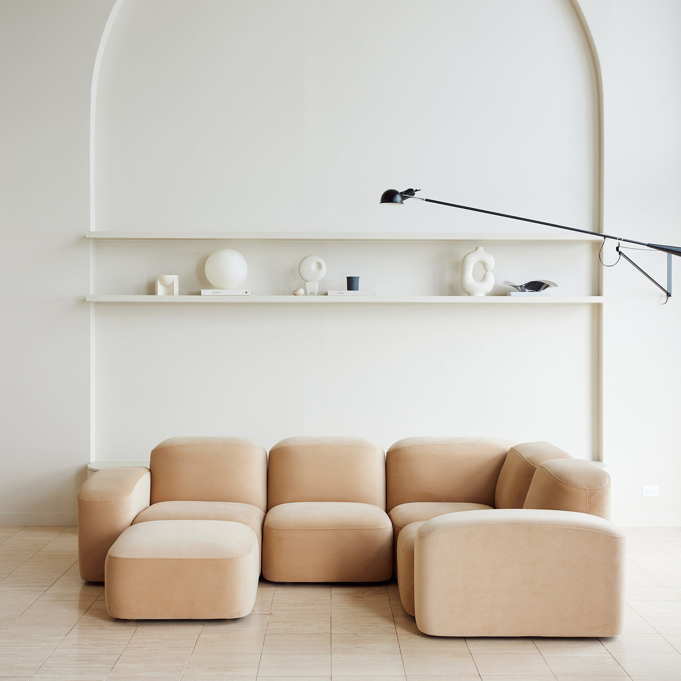 Muse 4 Piece Modular Sofa - [ Malibu Dune ]