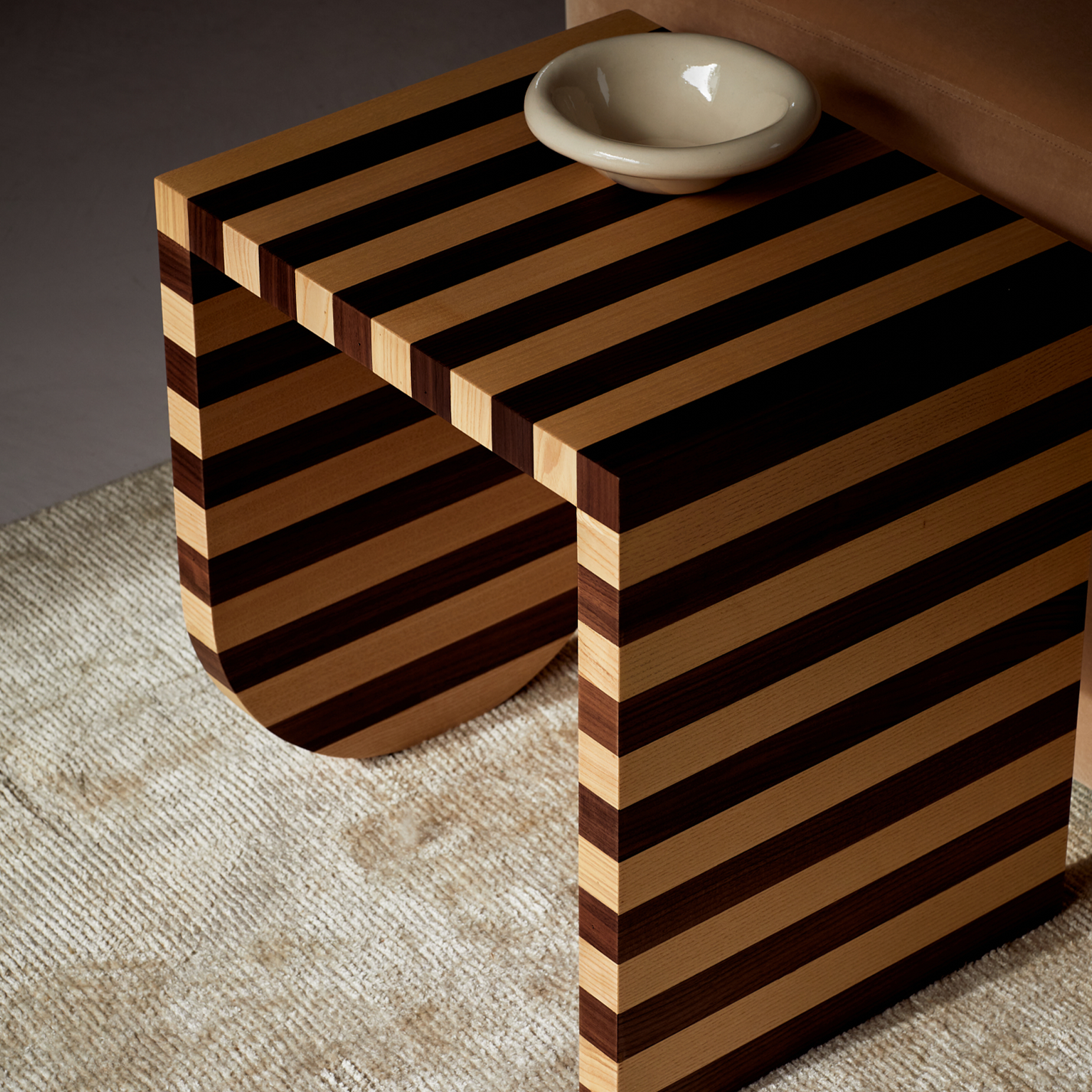 Pepe Side Table - [ Ash / Walnut ]