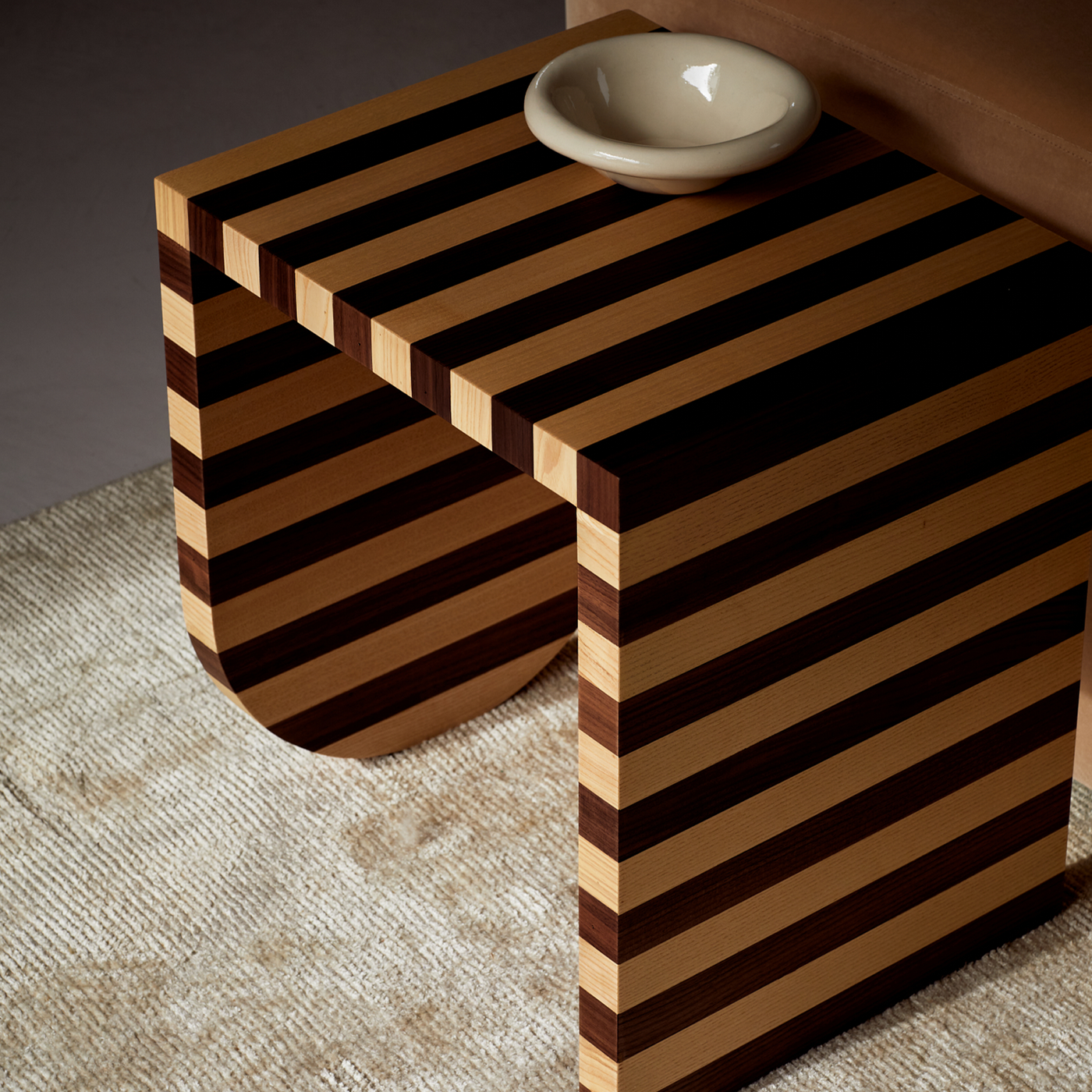 Pepe Side Table - [ Ash / Walnut ]