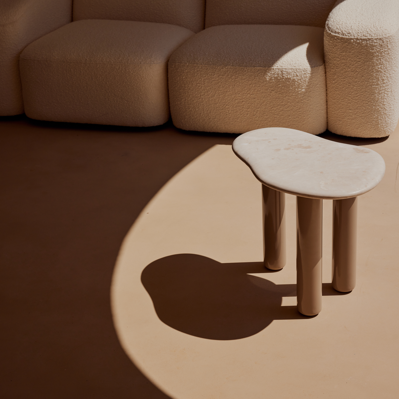 Piscina Side Table - [ Marble Cosmos ]