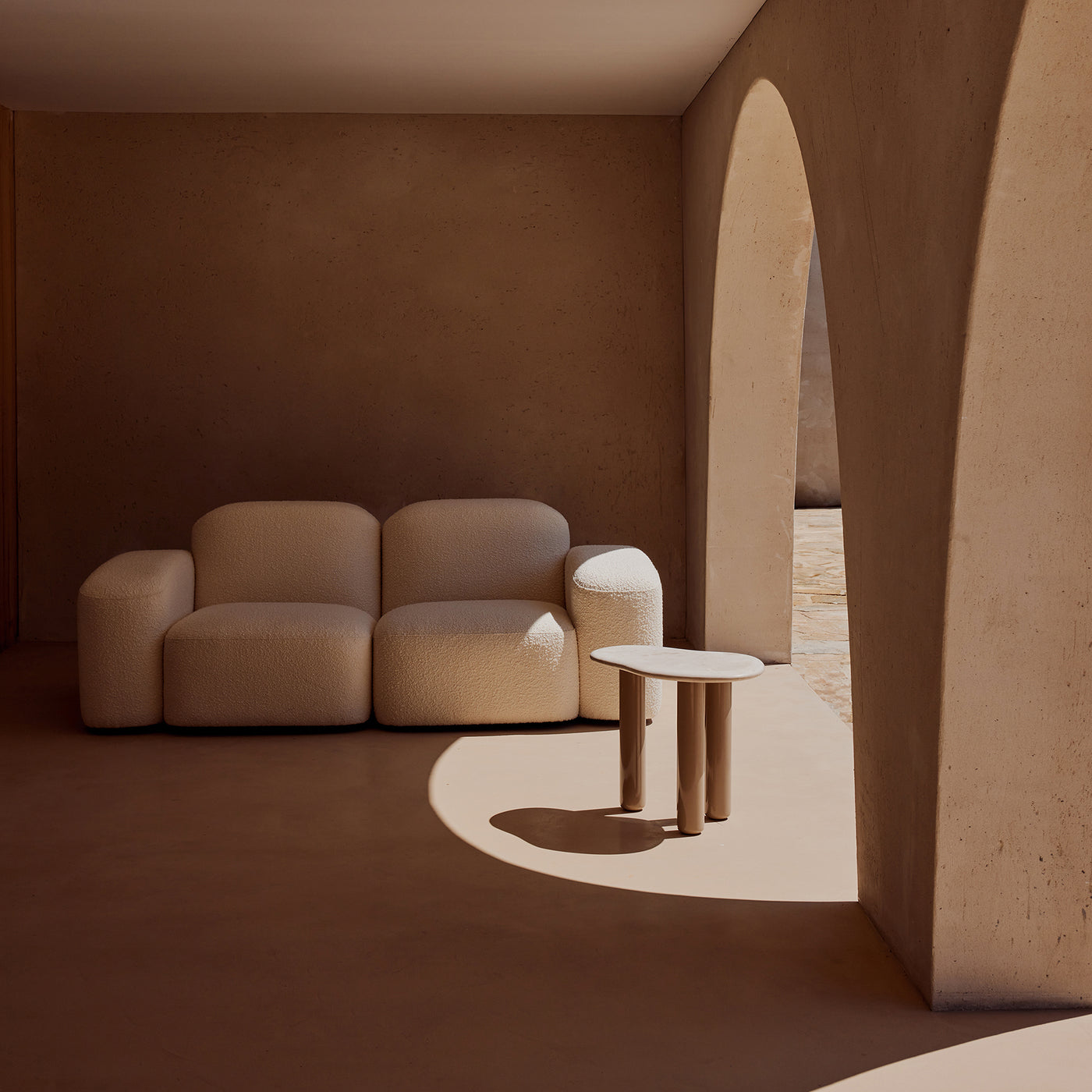 Piscina Side Table - [ Marble Cosmos ]