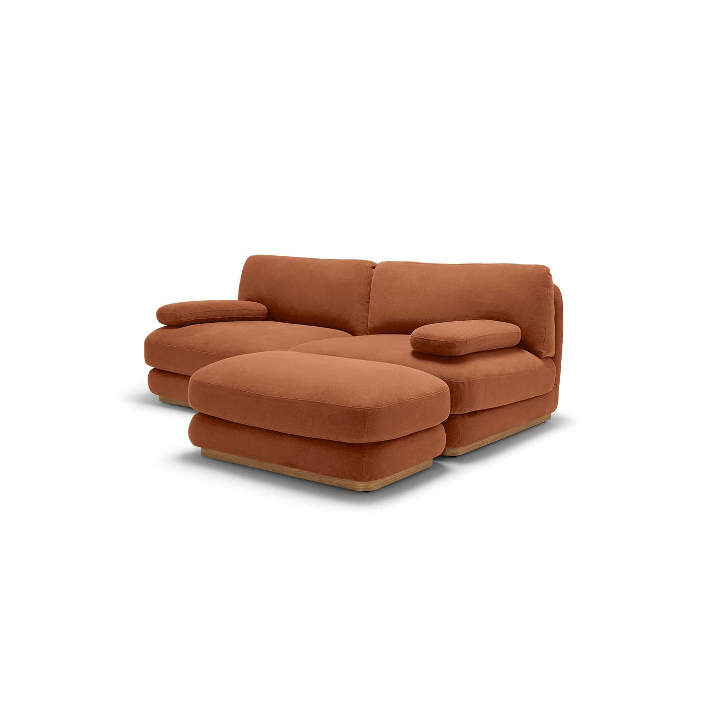 Stack Small Ottoman - [ Cabarita Hazel ]