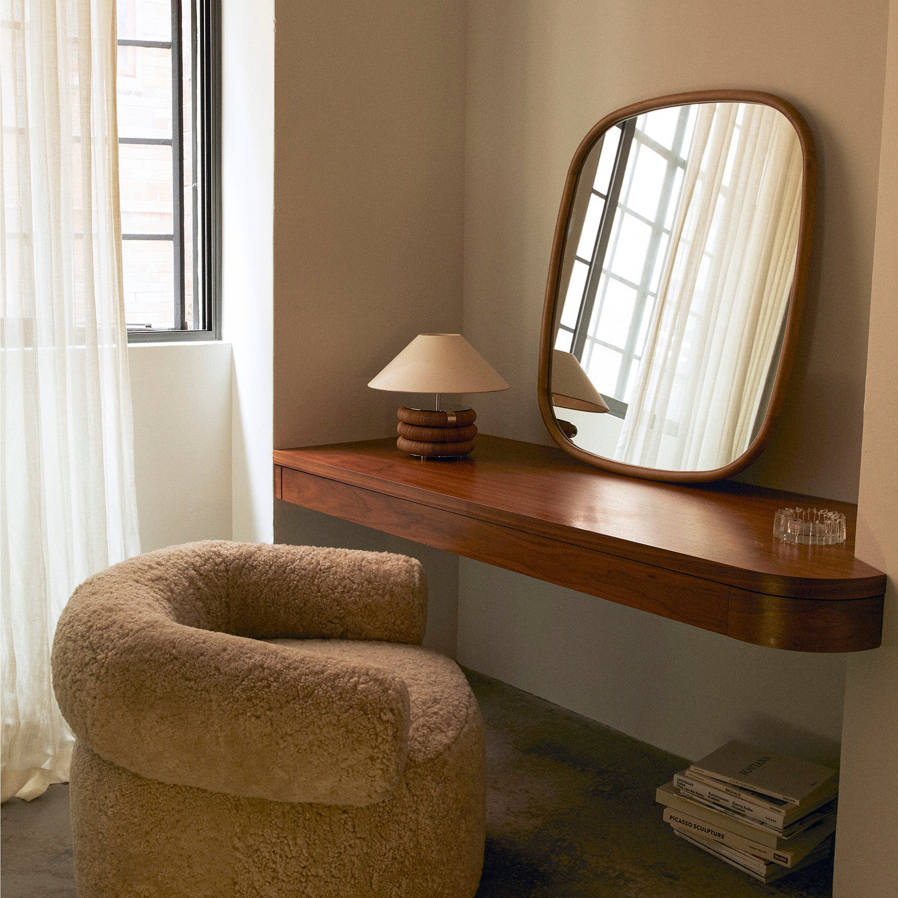 Trim 99 Wall Mirror - Oak | ELLISON STUDIOS.