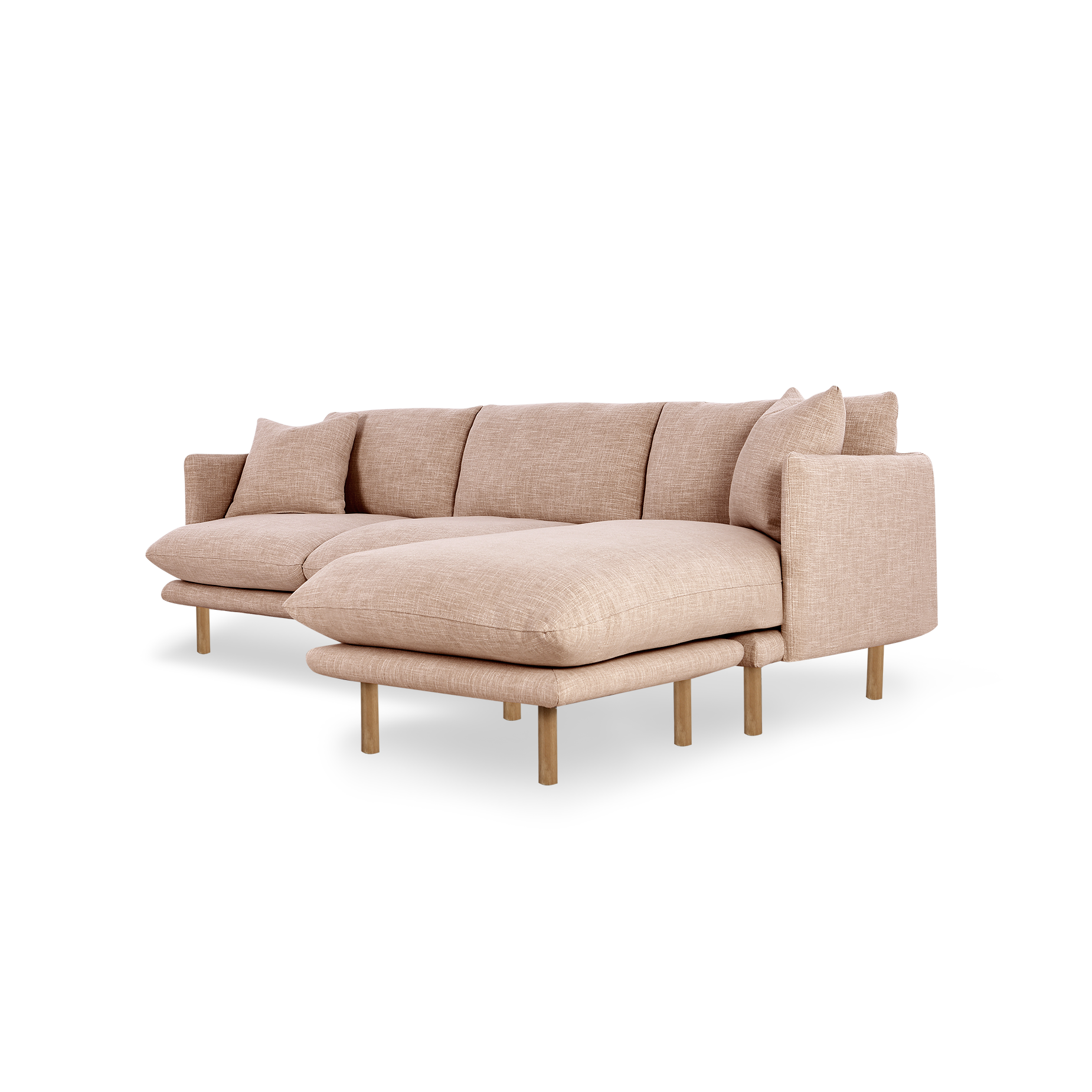 Zephyr Flip Chaise Sofa - [ Byron Biscuit ]