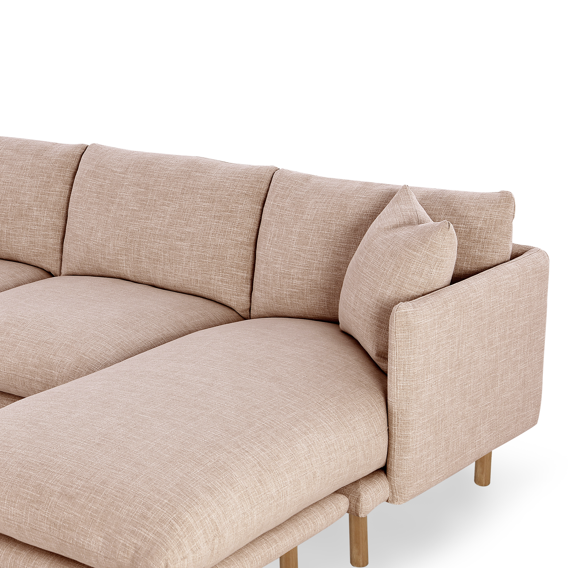 Zephyr Flip Chaise Sofa - [ Byron Biscuit ]