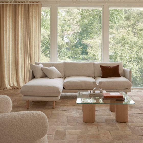 Zephyr Flip Chaise Sofa - [ Byron Oyster ]