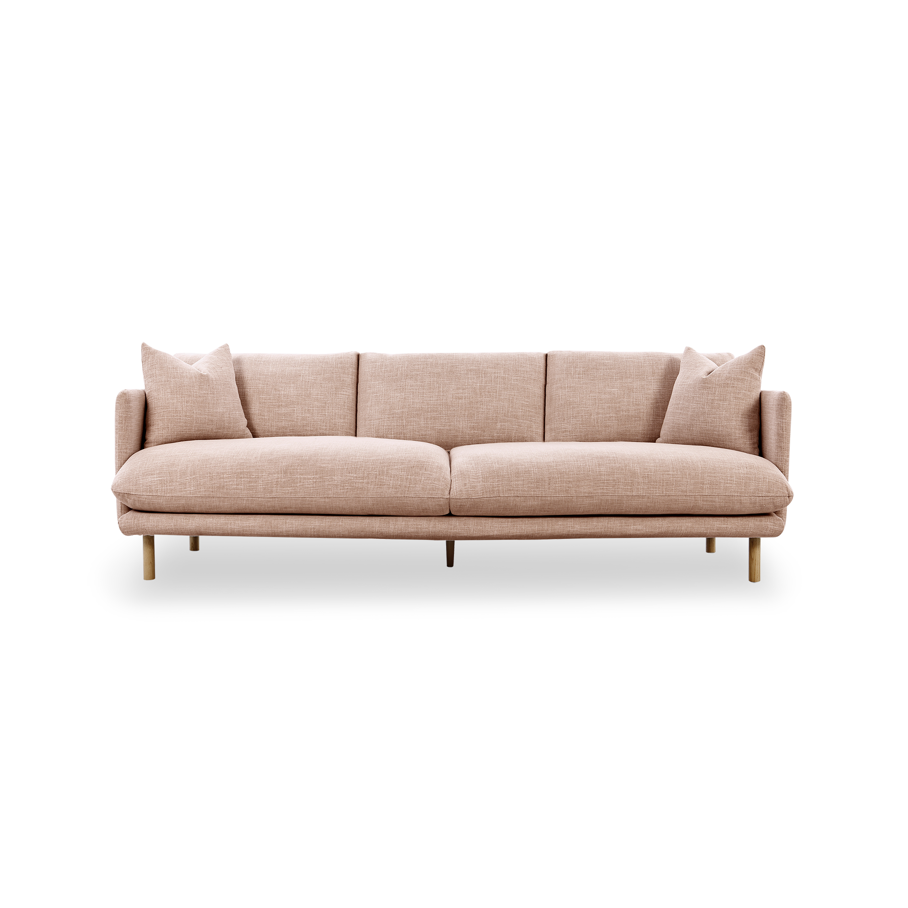 Zephyr 3.5 Seat Sofa - [ Byron Biscuit ]
