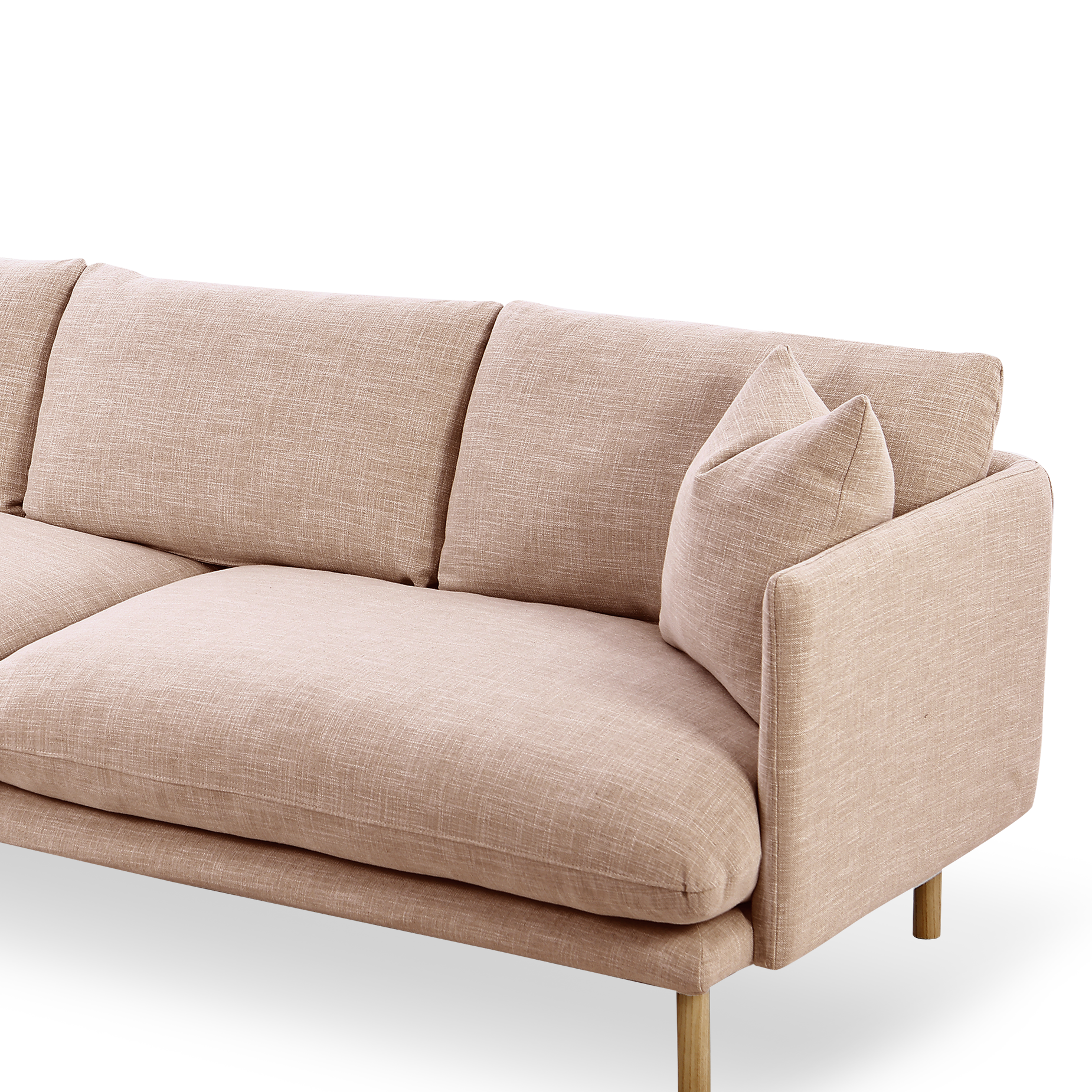 Zephyr 3.5 Seat Sofa - [ Byron Biscuit ]