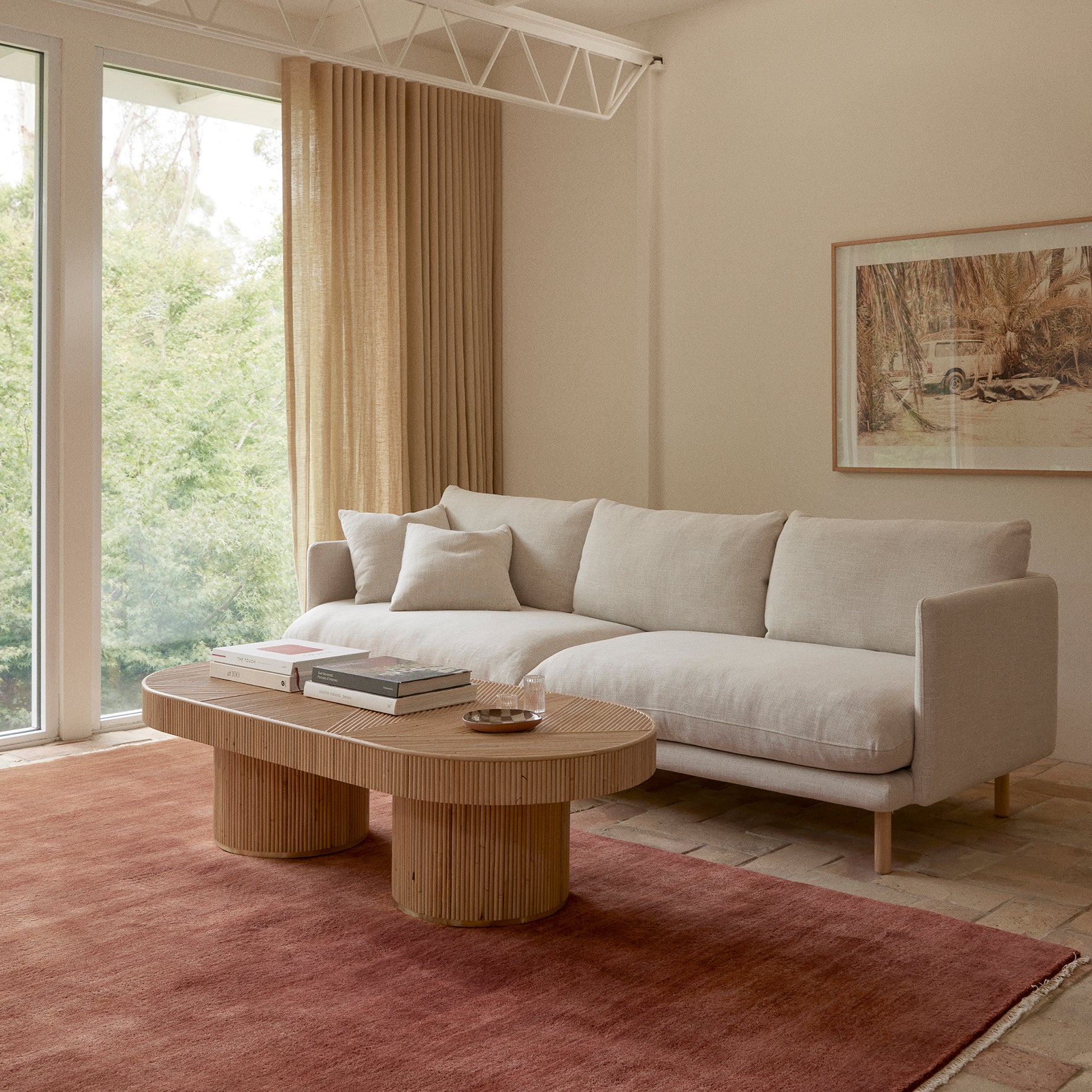 Zephyr 3.5 Seat Sofa - [ Byron Oyster ]