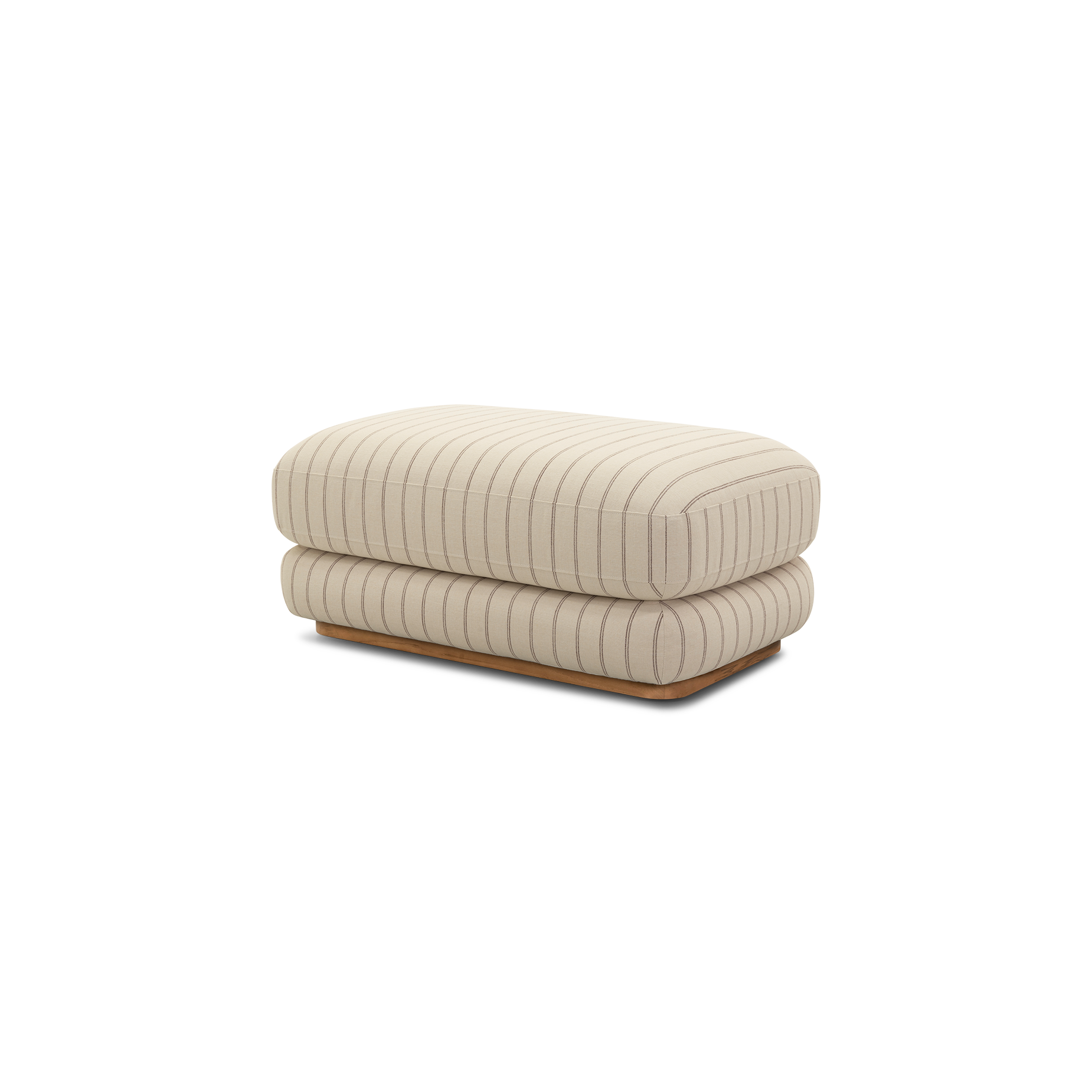 Stack Outdoor Small Ottoman - [ Terra Crema ]