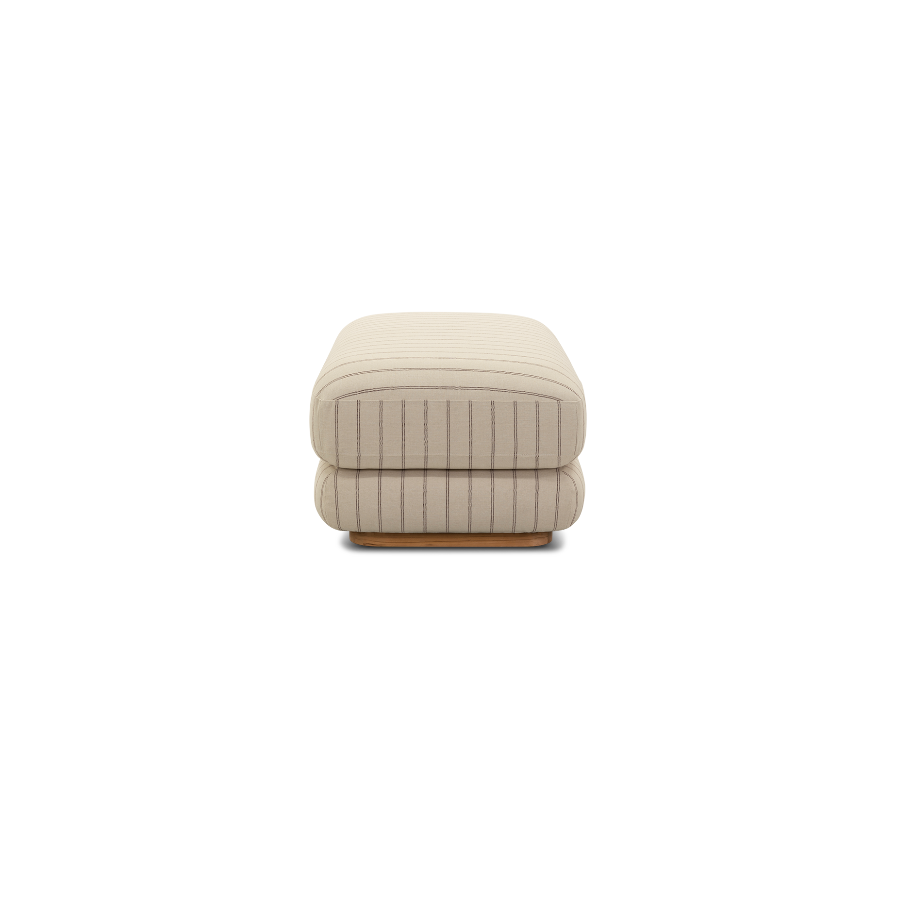 Stack Outdoor Small Ottoman - [ Terra Crema ]
