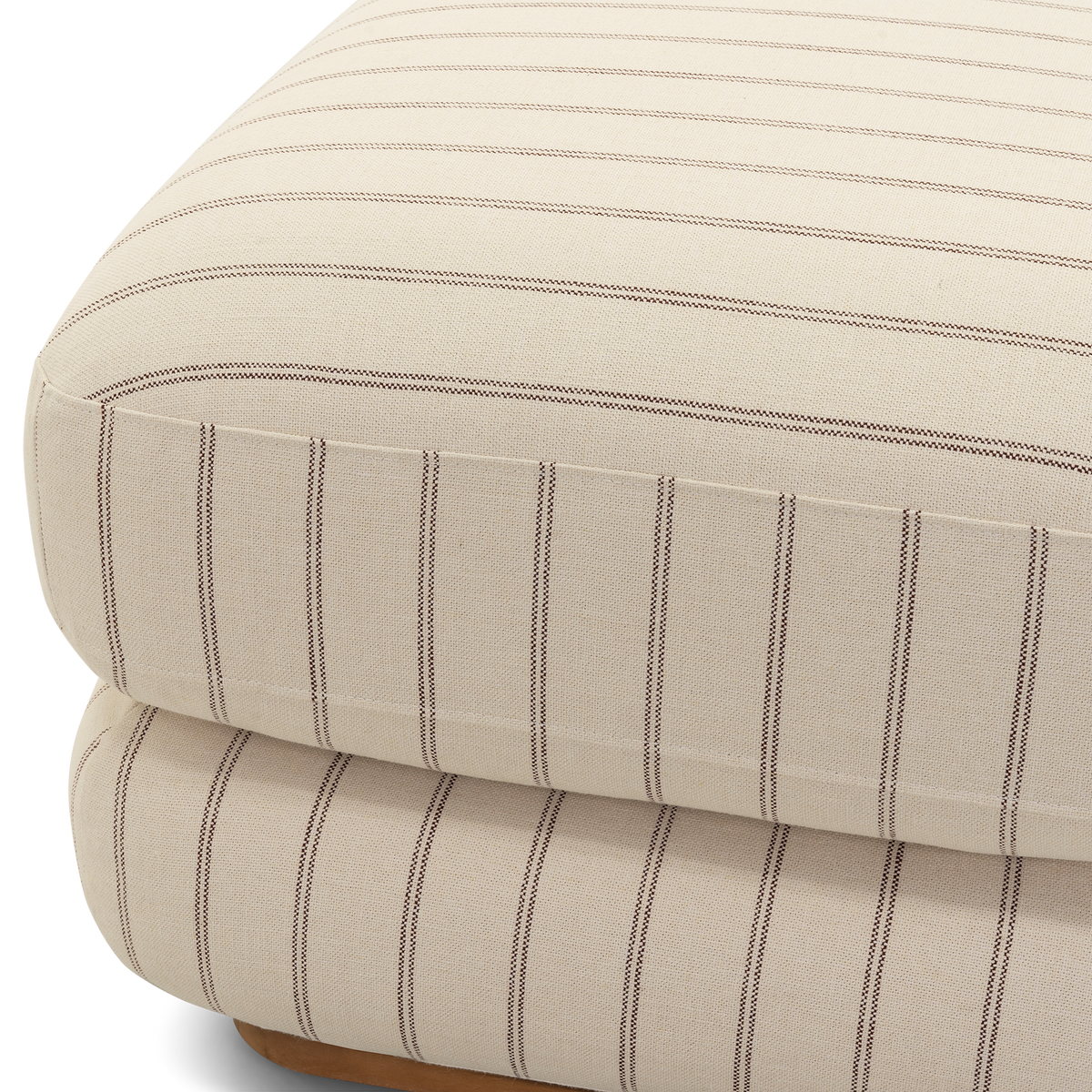 Stack Outdoor Small Ottoman - [ Terra Crema ]