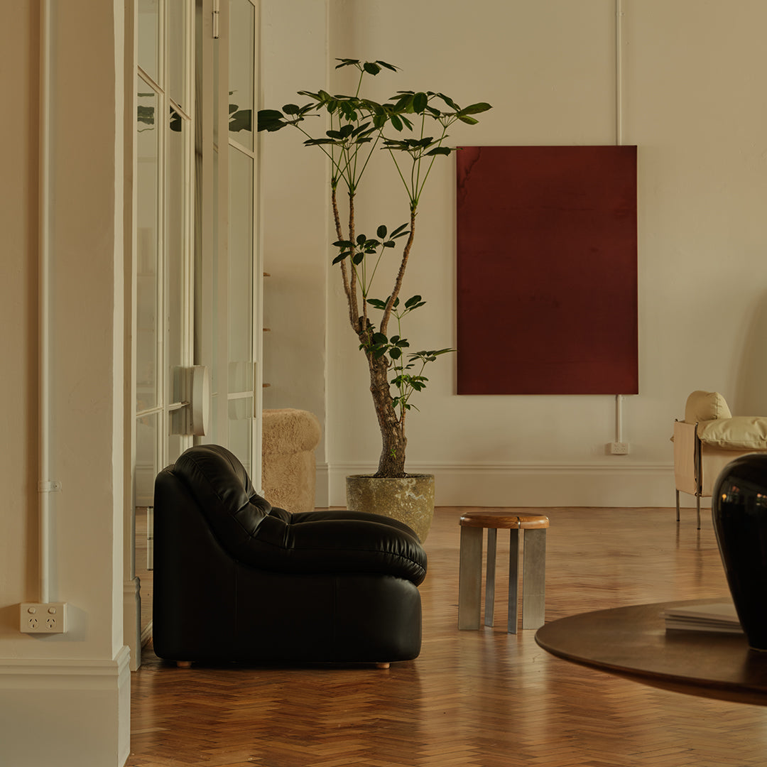 Glove Leather Occasional Chair - [ Simpson Noir ]
